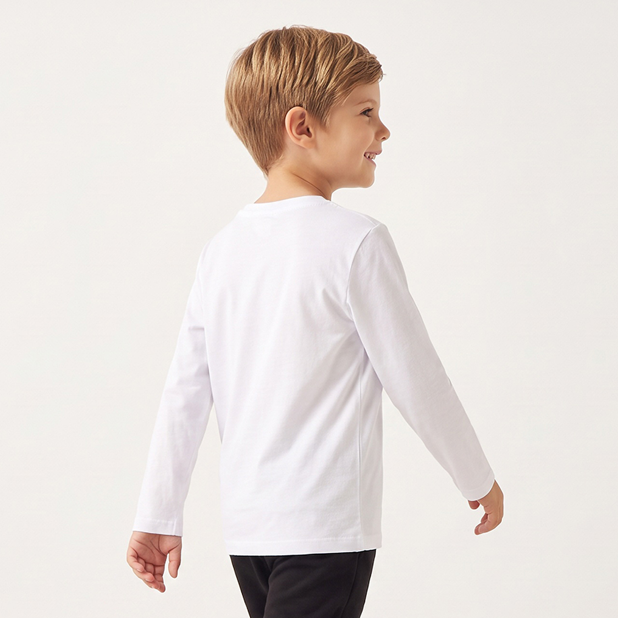 تيشيرت بياقة ضيقة وأكمام طويلة وطبعات من جونيورز-boys-clothing-tshirtsandpolos-image-3