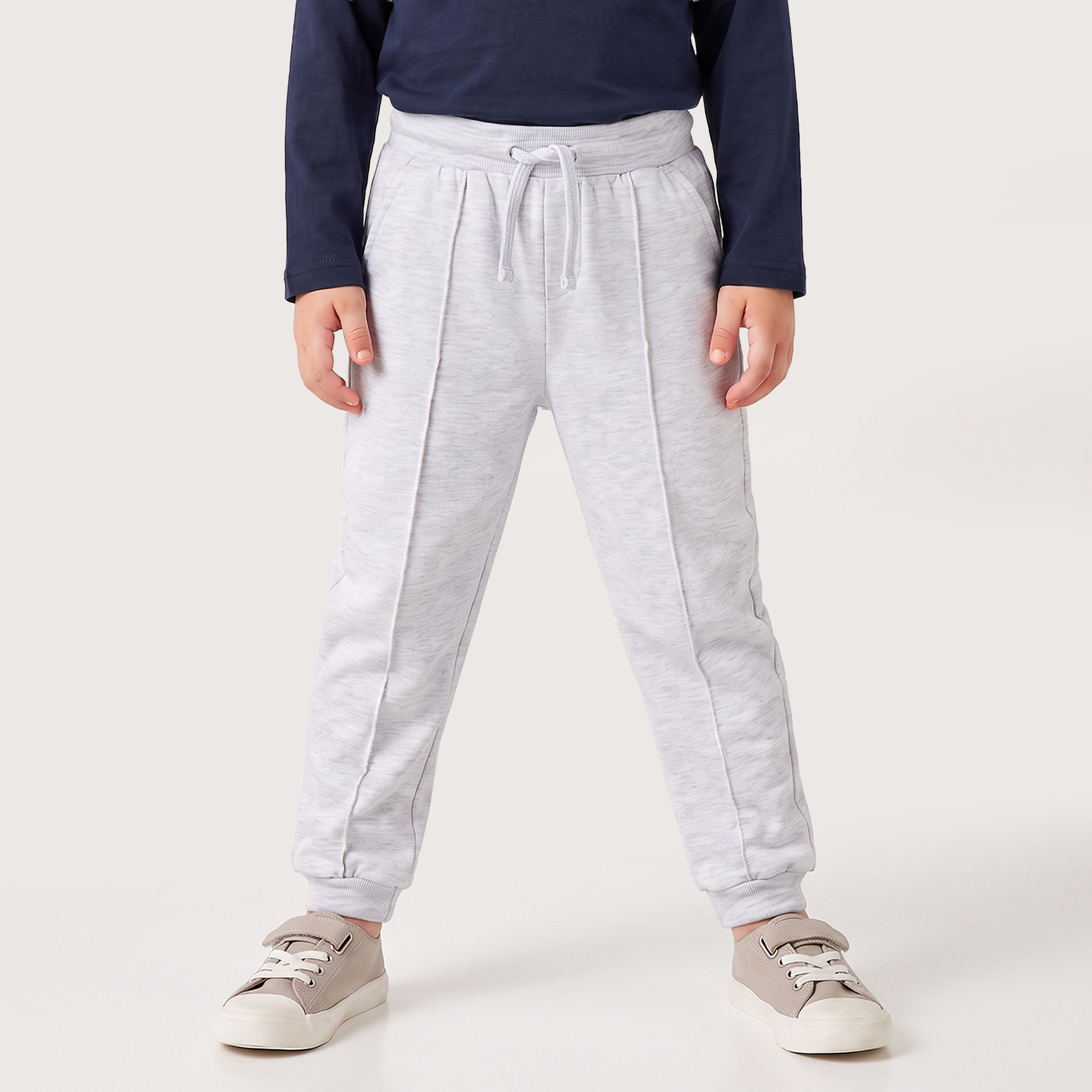 تيشيرت بياقة مستديرة وأكمام طويلة مع جيب من جونيورز - طقم من قطعتين-boys-clothing-tshirtsandpolos-image-5
