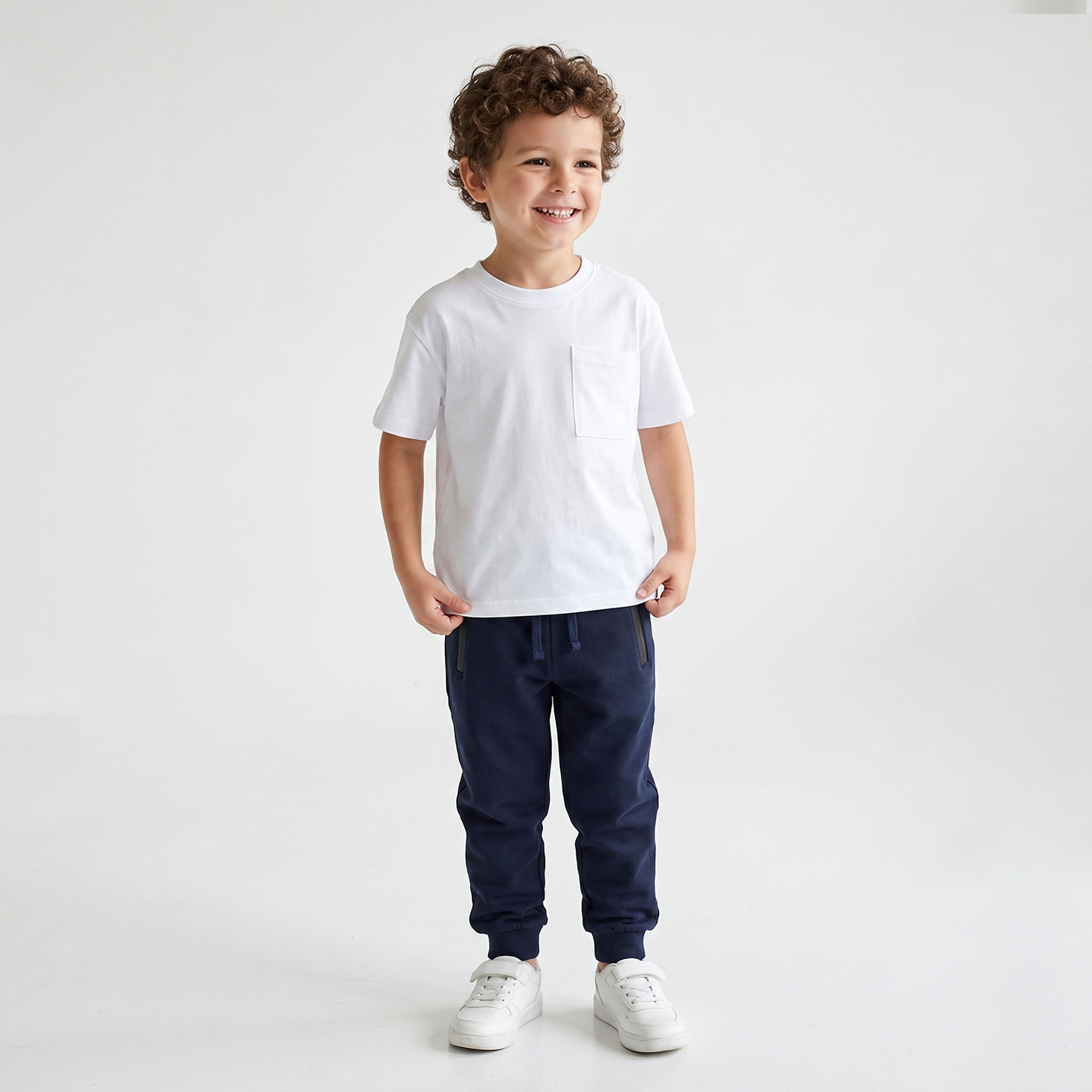 Juniors Round Neck Short Sleeves T-shirt with Pocket-boys-clothing-tshirtsandpolos-image-3