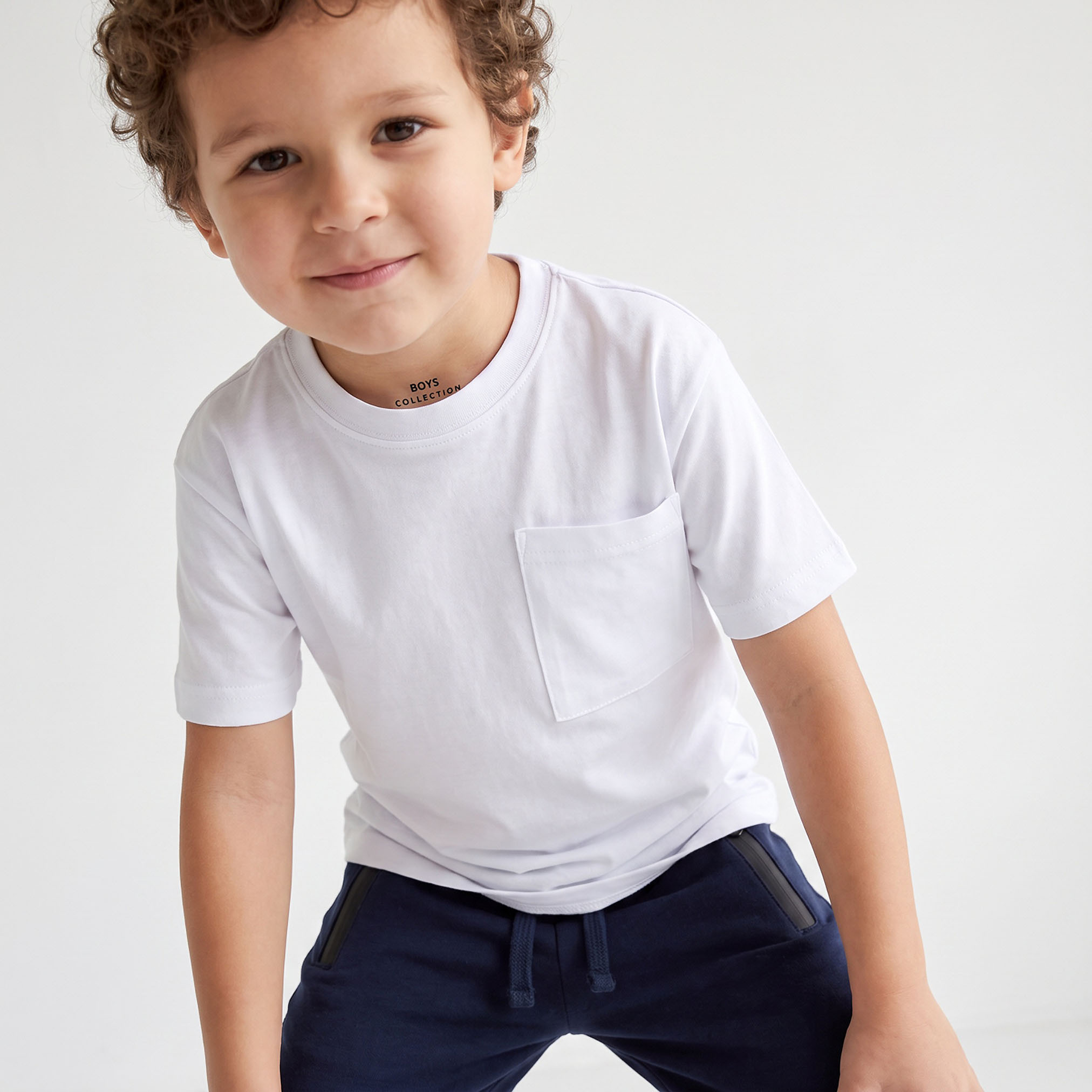 Juniors Round Neck Short Sleeves T-shirt with Pocket-boys-clothing-tshirtsandpolos-image-5