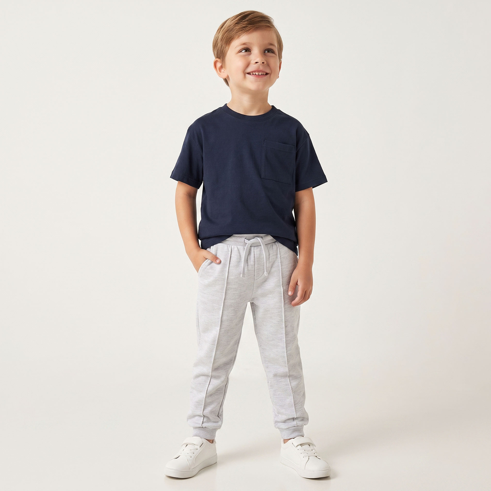 Juniors Crew Neck Short Sleeves T-shirt with Pocket-boys-clothing-tshirtsandpolos-image-1