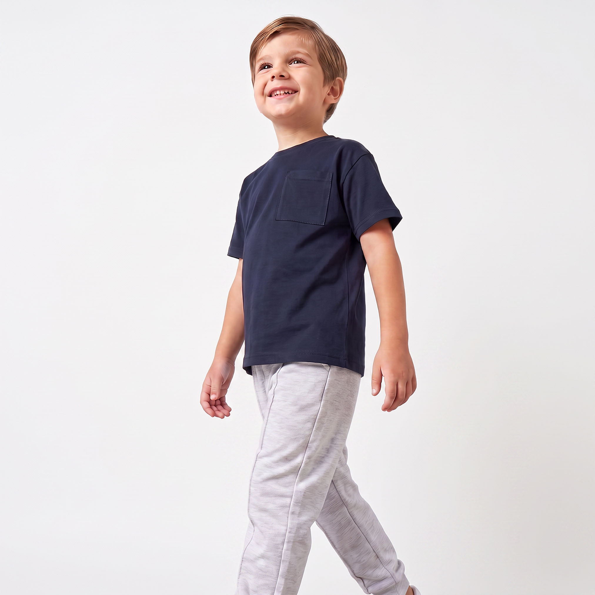 Juniors Crew Neck Short Sleeves T-shirt with Pocket-boys-clothing-tshirtsandpolos-image-4
