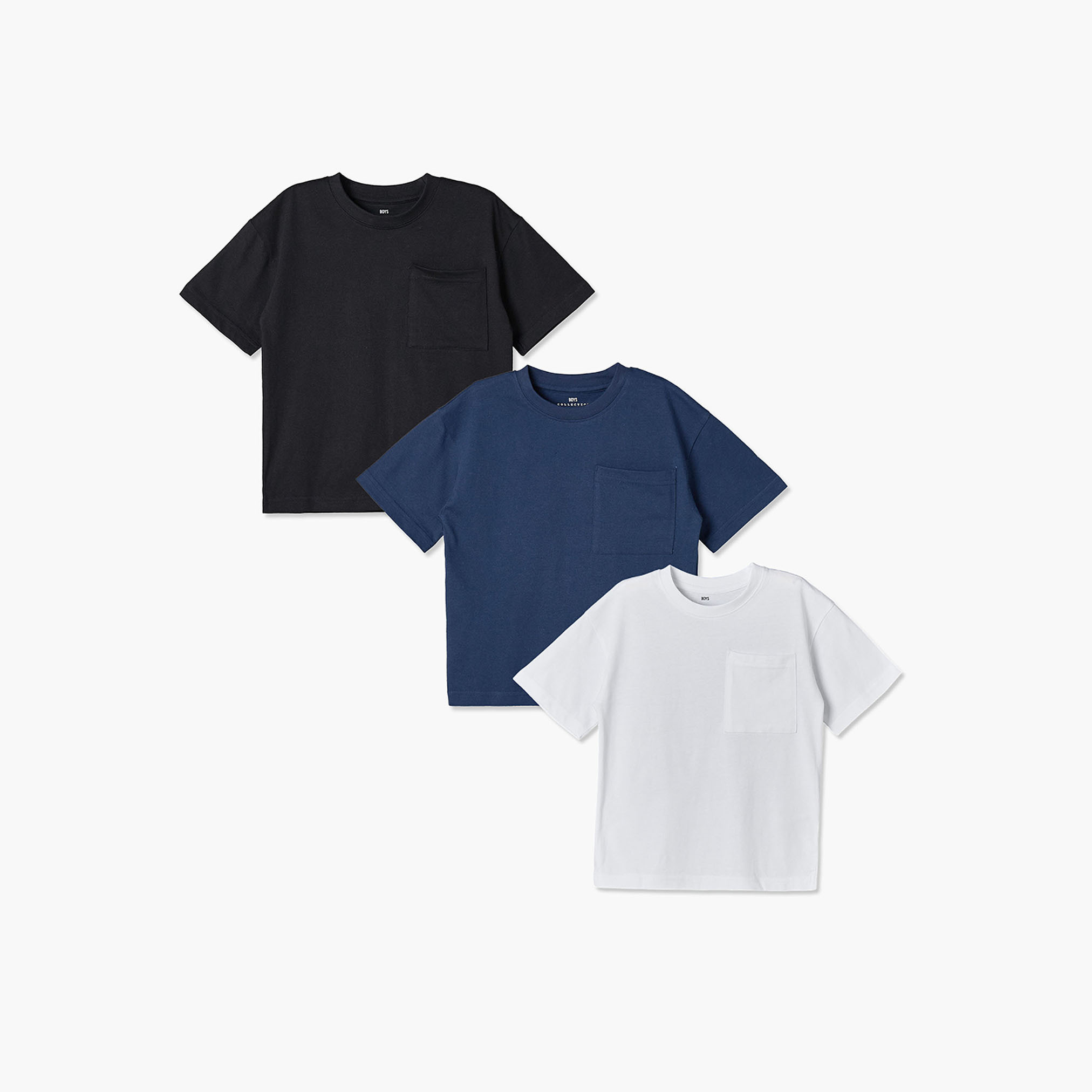 طقم تيشيرتات بياقة مستديرة وأكمام قصيرة من جونيورز - 3 قطع-boys-clothing-tshirtsandpolos-image-1