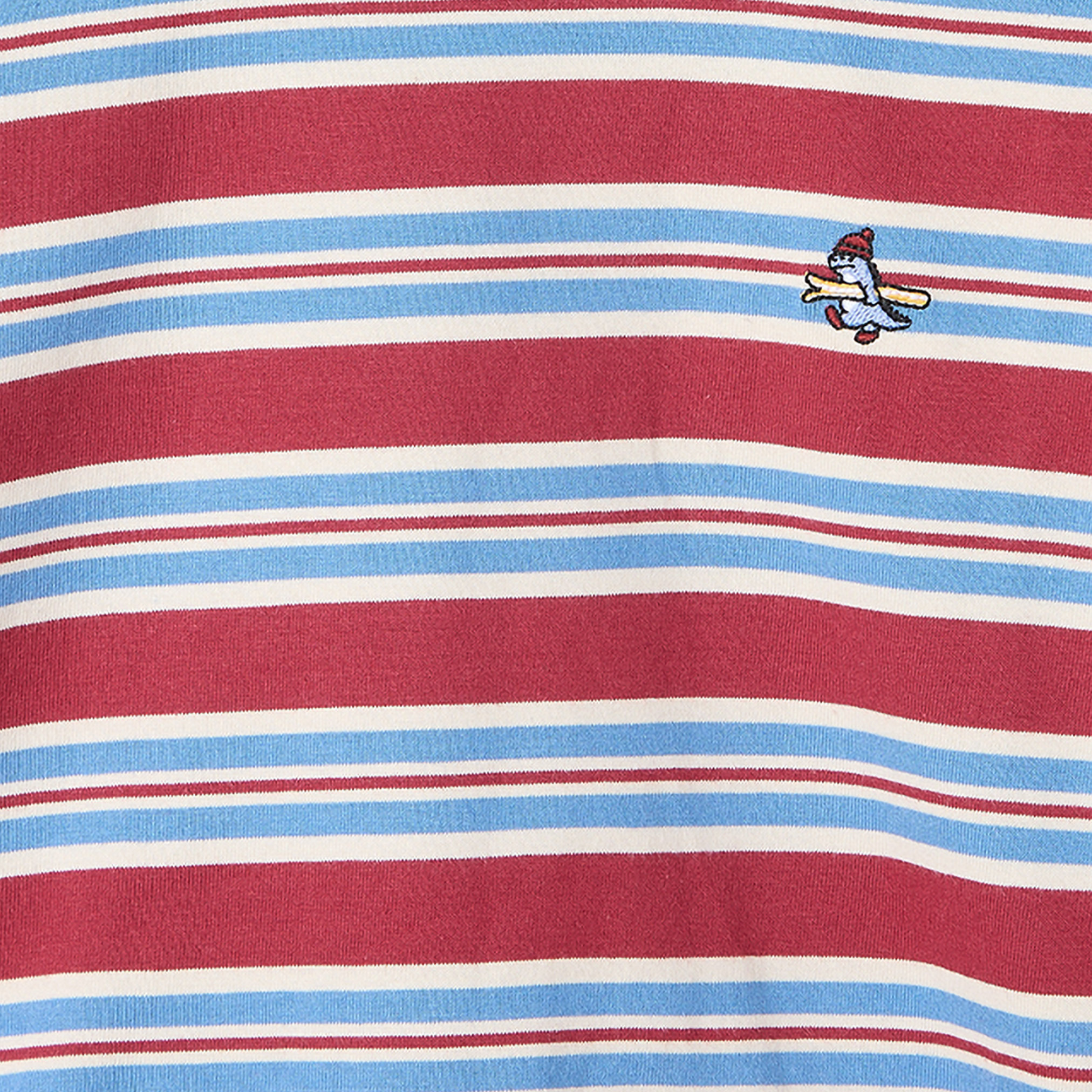 Juniors Crew Neck Long Sleeves T-shirt with Stripes-boys-clothing-tshirtsandpolos-image-4