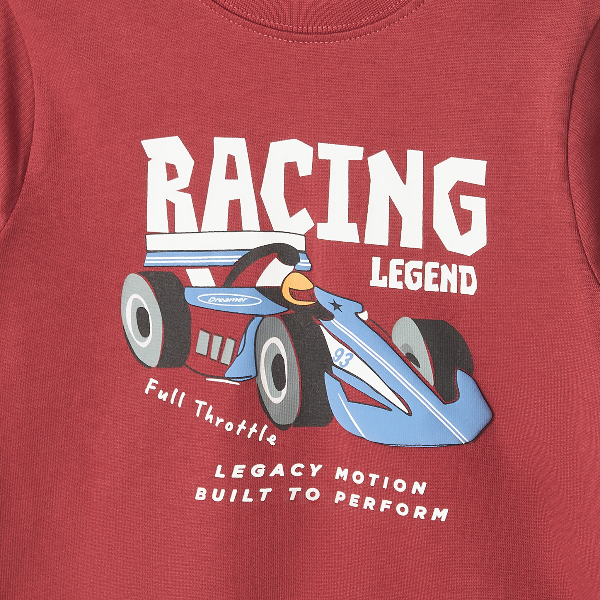 Juniors Crew Neck Long Sleeves T-shirt with Racing Car Print-boys-clothing-tshirtsandpolos-image-4
