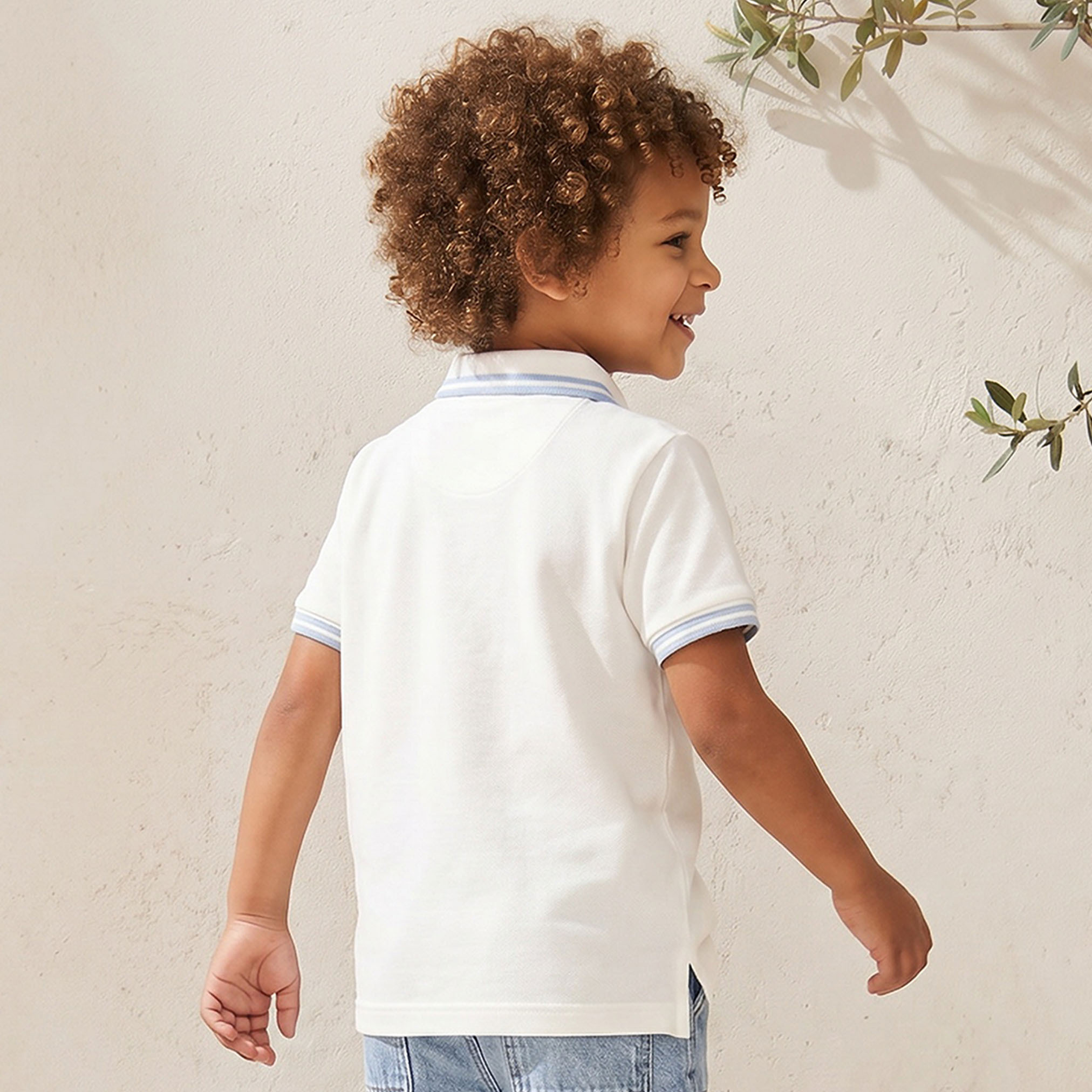 Juniors Collared Short Sleeves Polo T-shirt with Tipping Detail-boys-clothing-tshirtsandpolos-image-3
