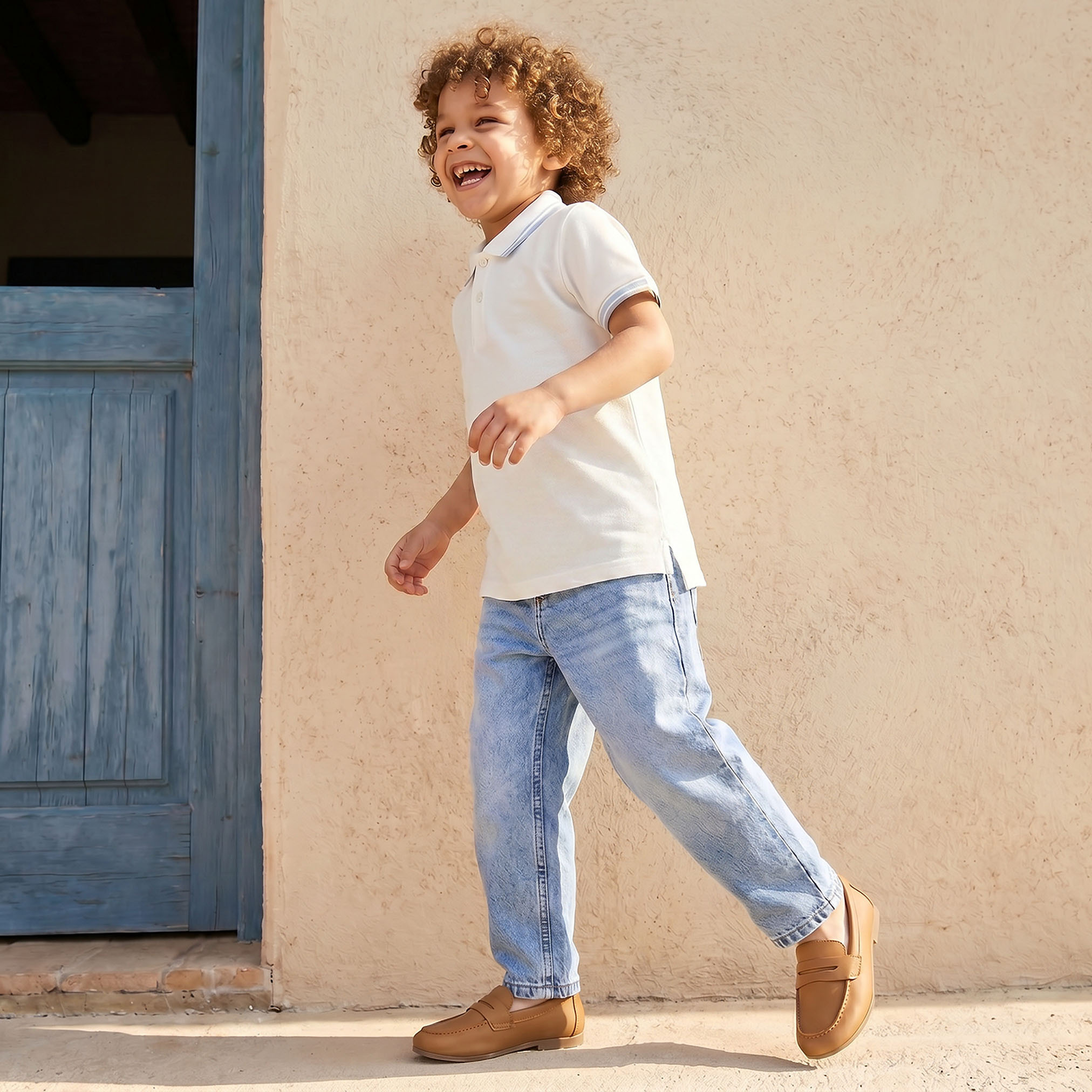 Juniors Collared Short Sleeves Polo T-shirt with Tipping Detail-boys-clothing-tshirtsandpolos-image-9