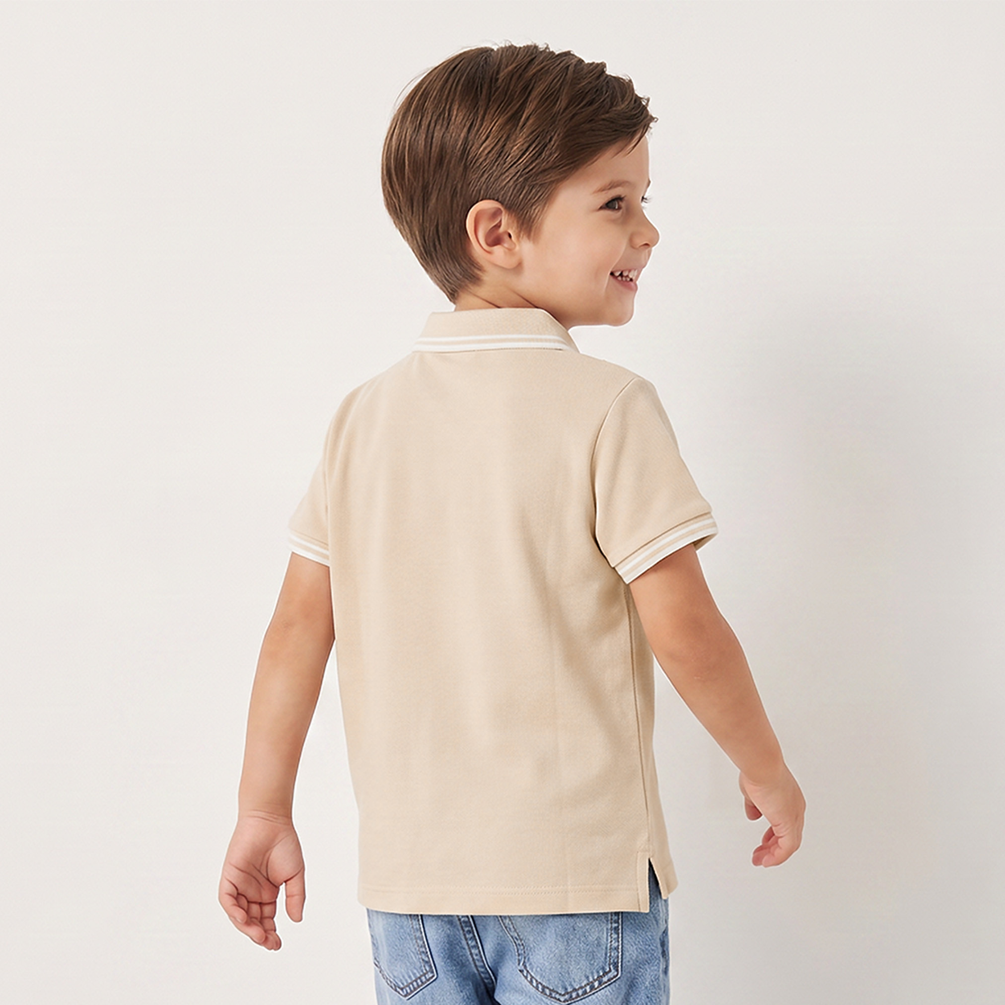 Juniors Collared Short Sleeves Polo T-shirt with Logo Embroidery-boys-clothing-tshirtsandpolos-image-3