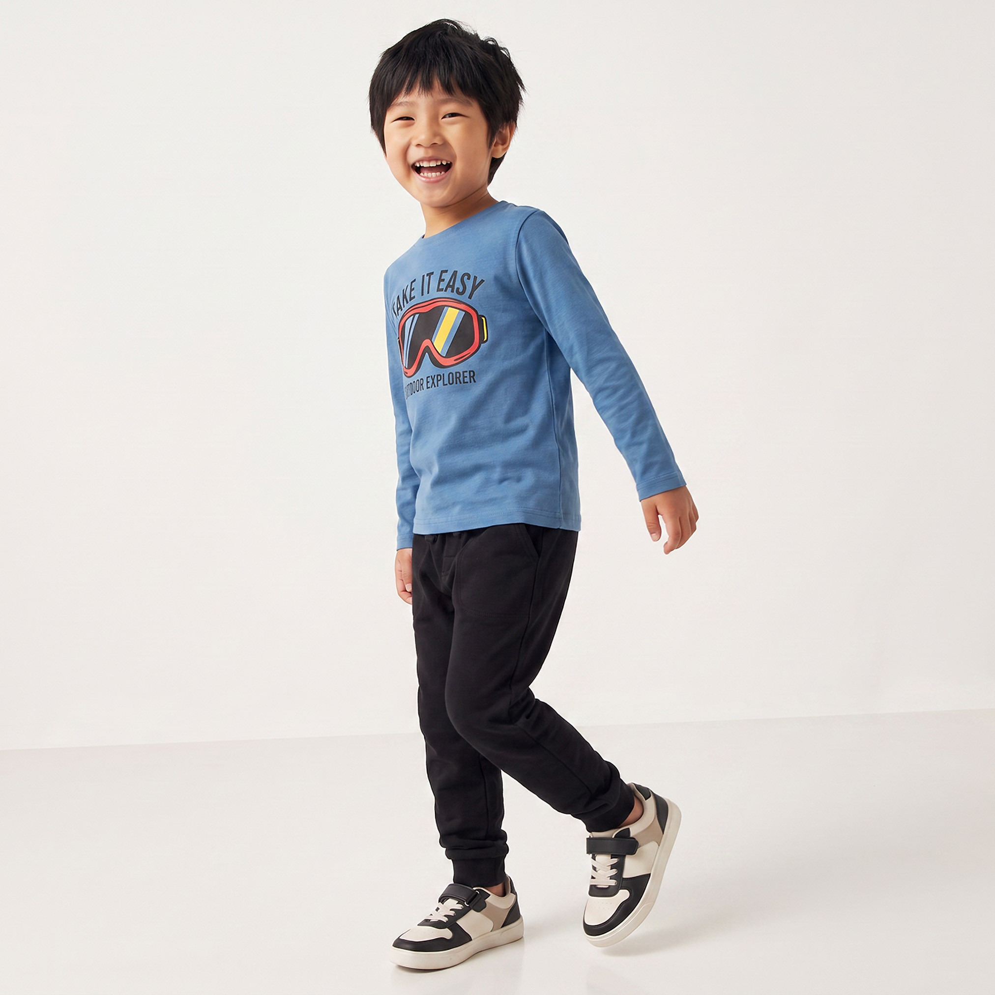 تيشيرت بياقة ضيقة وأكمام طويلة وطبعات من جونيورز-boys-clothing-tshirtsandpolos-image-3
