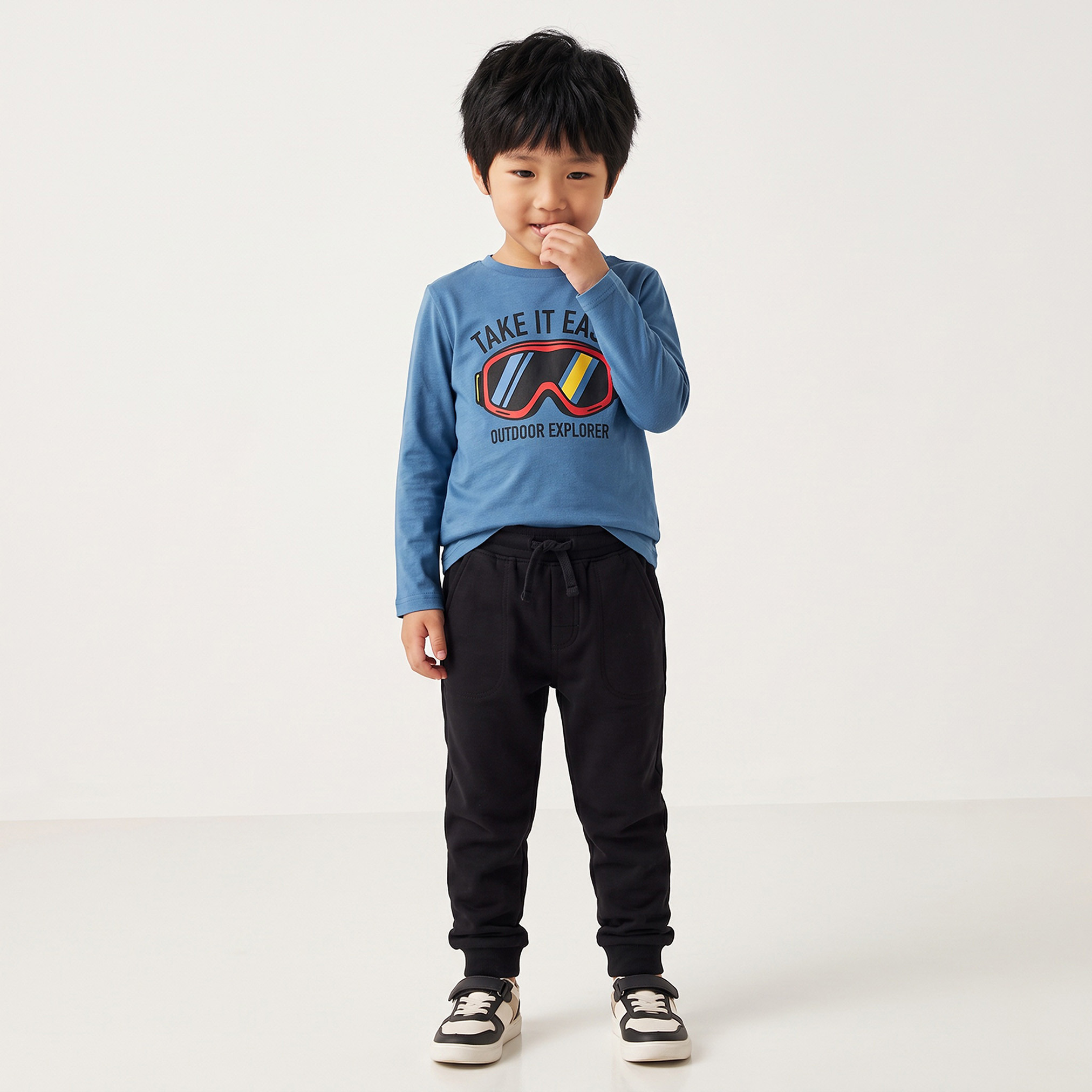 تيشيرت بياقة ضيقة وأكمام طويلة وطبعات من جونيورز-boys-clothing-tshirtsandpolos-image-5