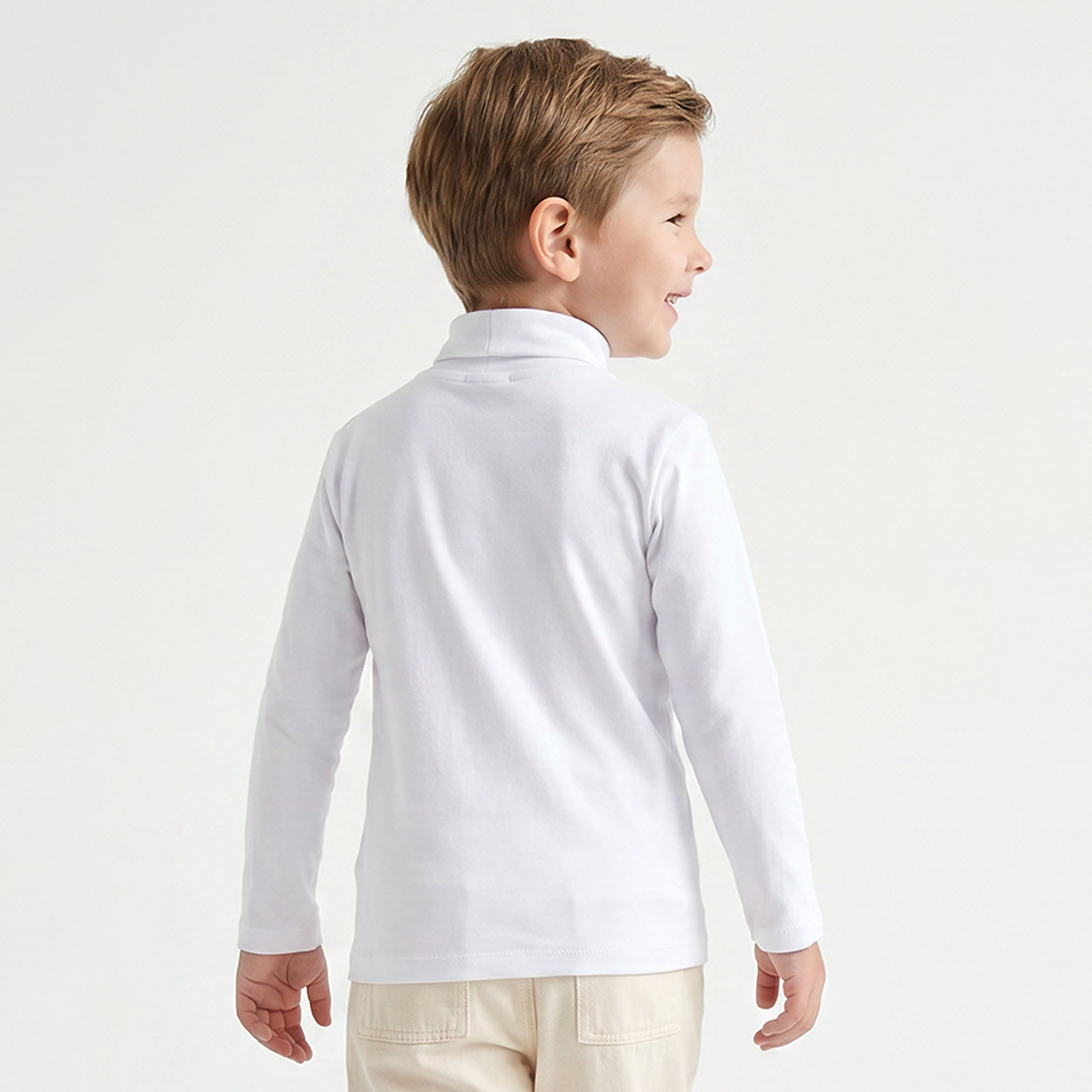 تيشيرت بياقة عالية وأكمام طويلة من جونيورز-boys-clothing-tshirtsandpolos-image-3
