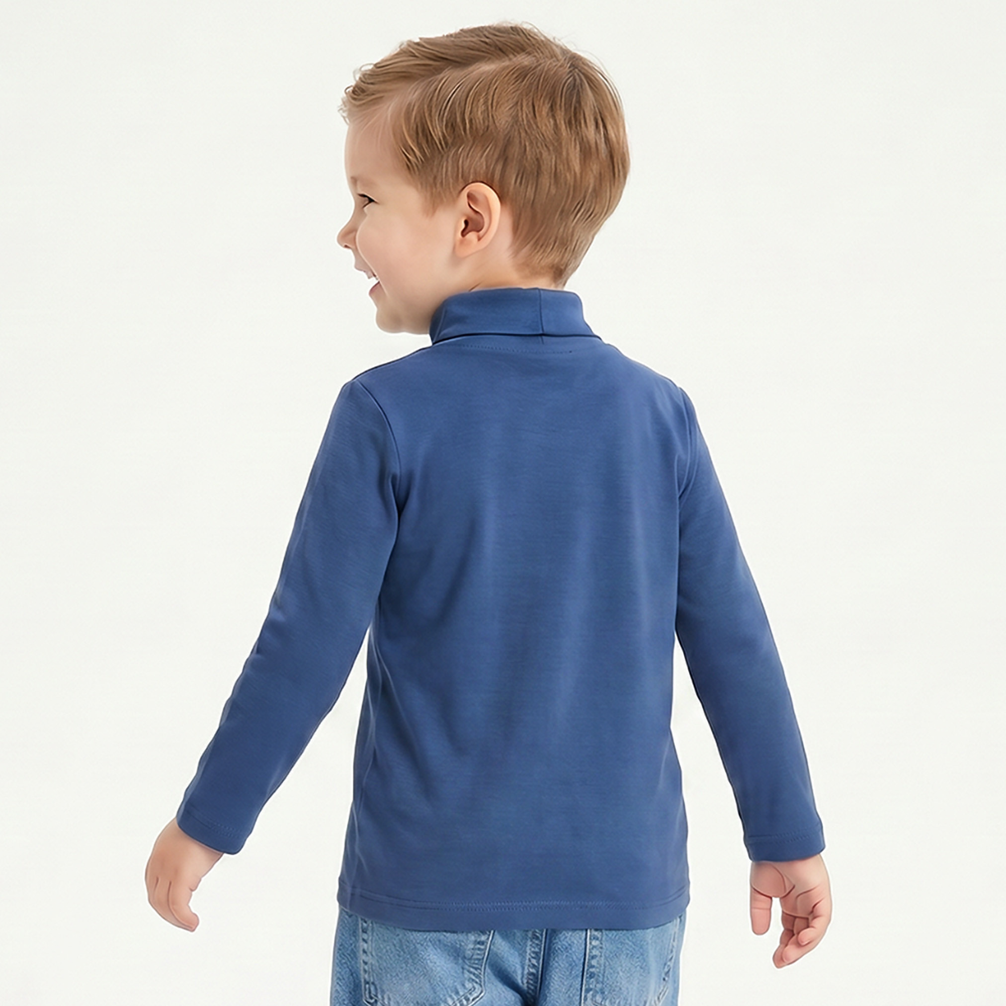 Juniors High Neck Long Sleeves T-shirt-boys-clothing-tshirtsandpolos-image-3