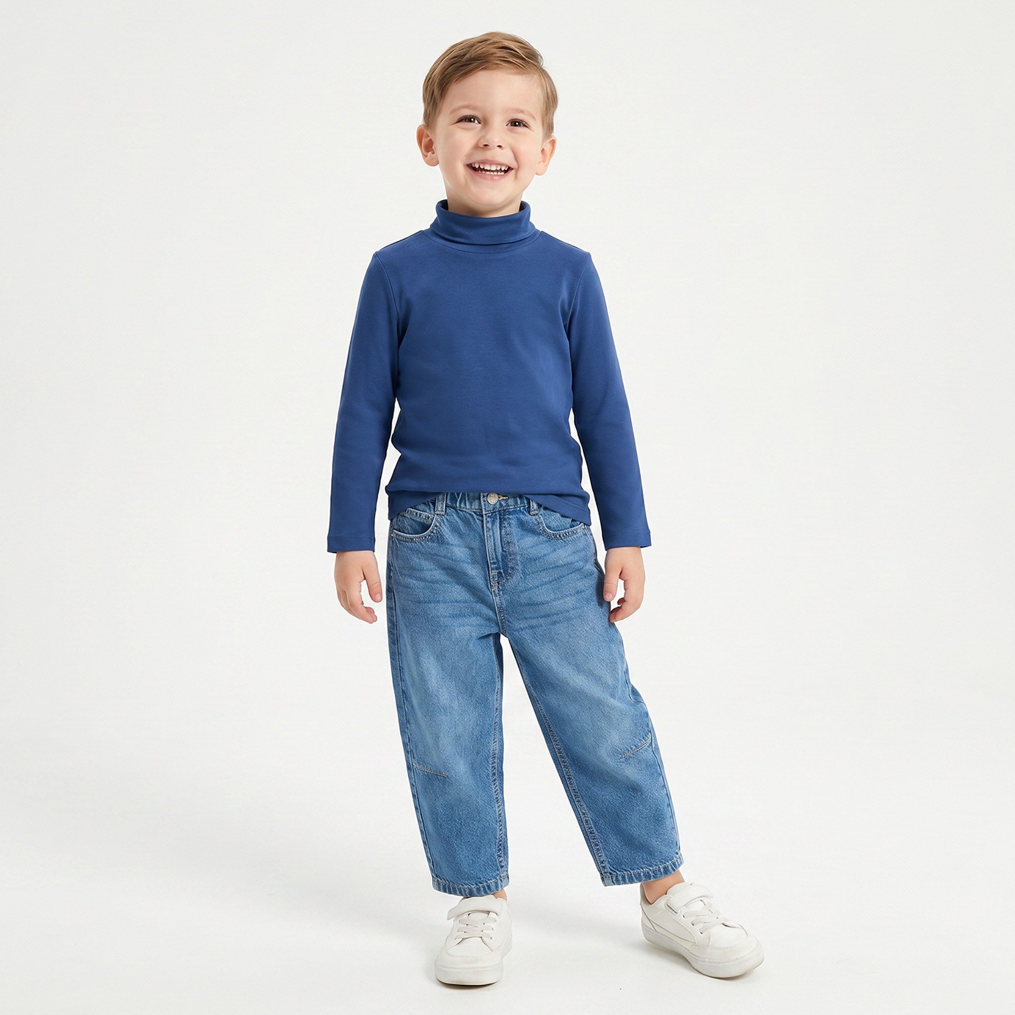 Juniors High Neck Long Sleeves T-shirt-boys-clothing-tshirtsandpolos-image-5