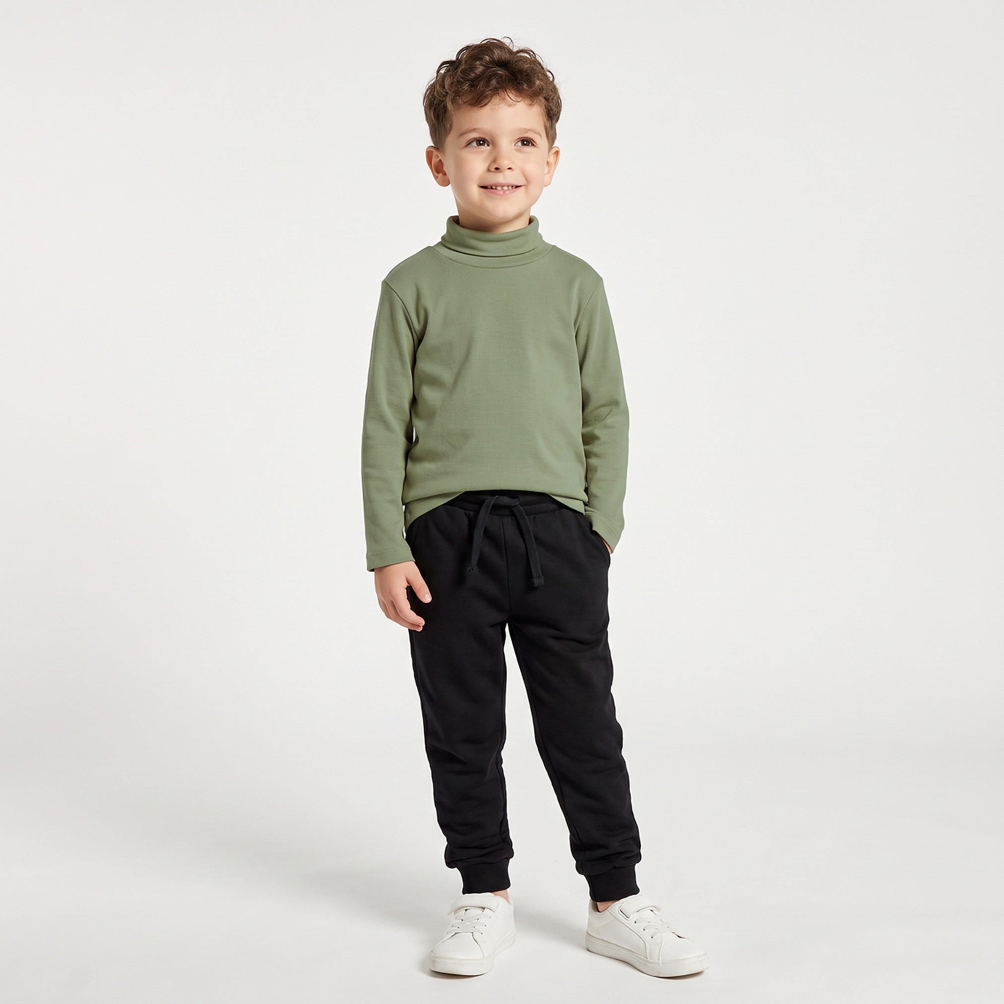 تيشيرت بياقة ضيقة عالية وأكمام طويلة من جونيورز-boys-clothing-tshirtsandpolos-image-5