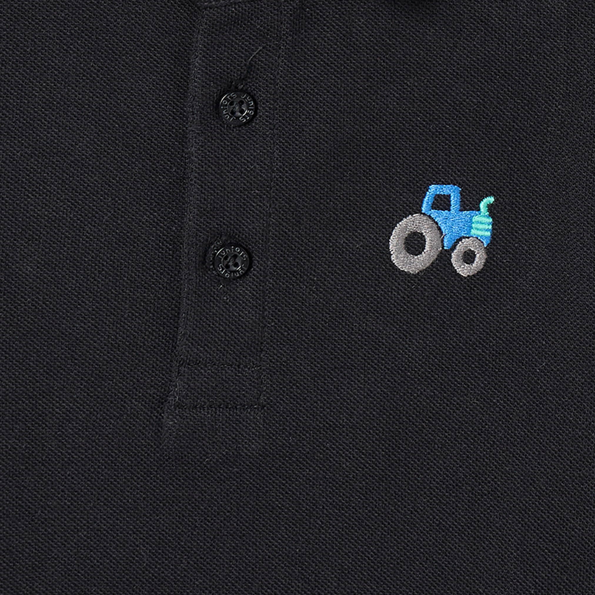 Juniors Collared Long Sleeves Polo T-shirt with Tractor Embroidery-boys-clothing-tshirtsandpolos-image-4