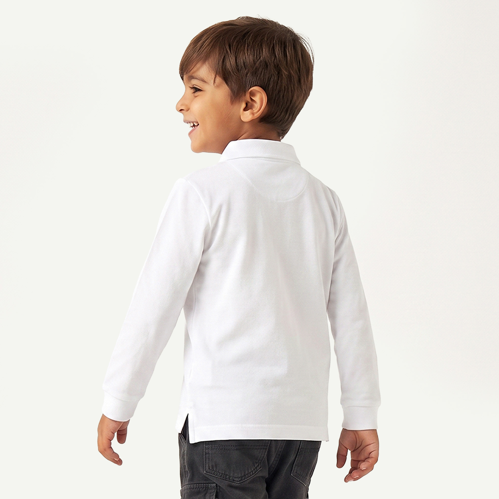 Juniors Collared Long Sleeves Polo T-shirt with Tractor Embroidery-boys-clothing-tshirtsandpolos-image-3