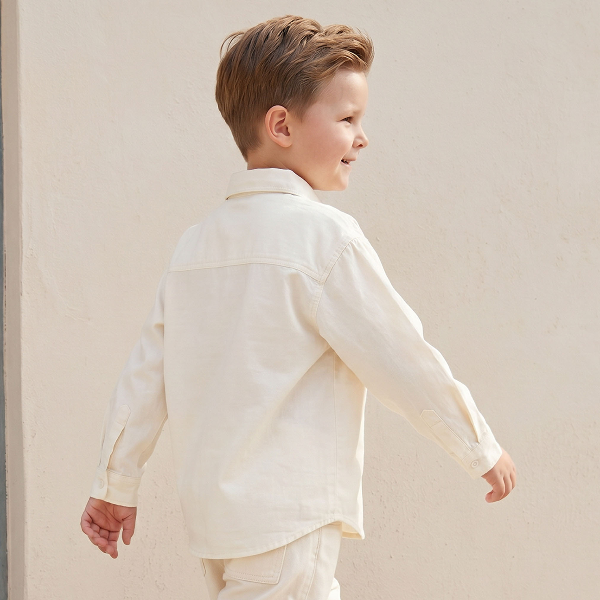 Juniors Long Sleeves Shirt with Textured Design-boys-clothing-shirts-image-3