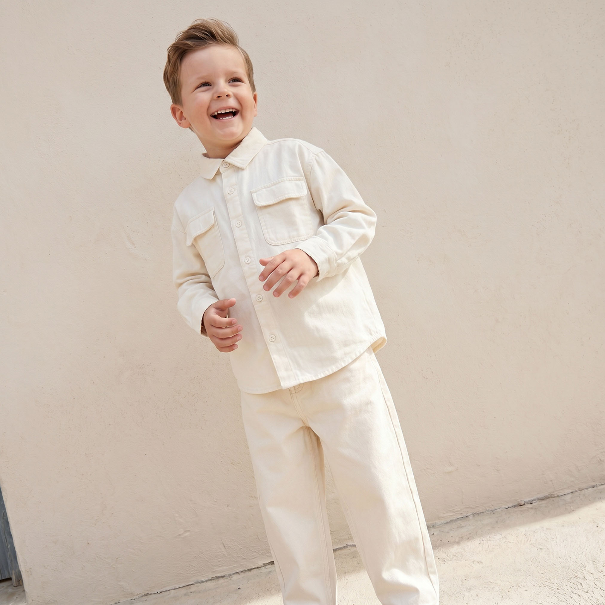 Juniors Long Sleeves Shirt with Textured Design-boys-clothing-shirts-image-5