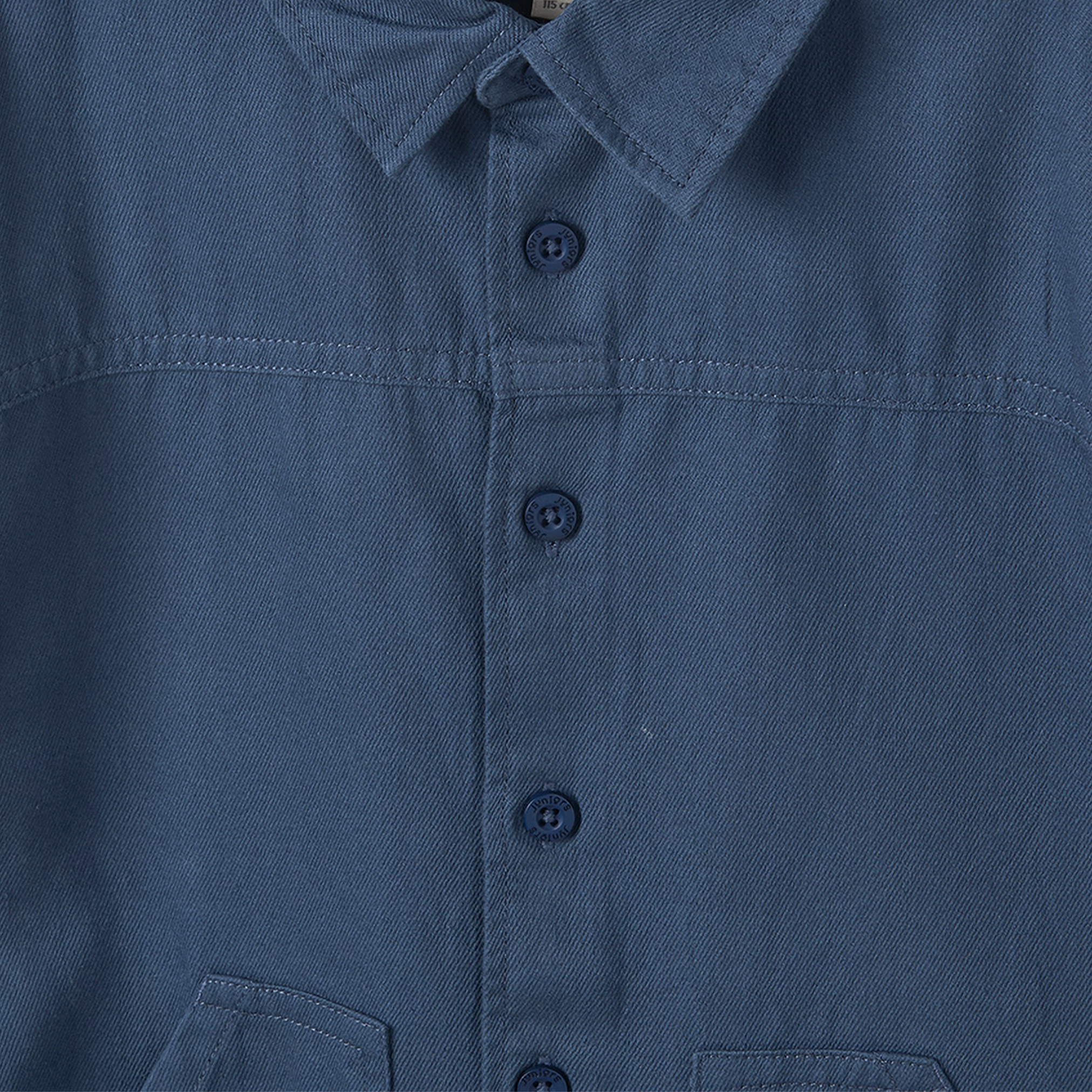 قميص بأكمام طويلة وتفاصيل رقعة من جونيورز-boys-clothing-shirts-image-4