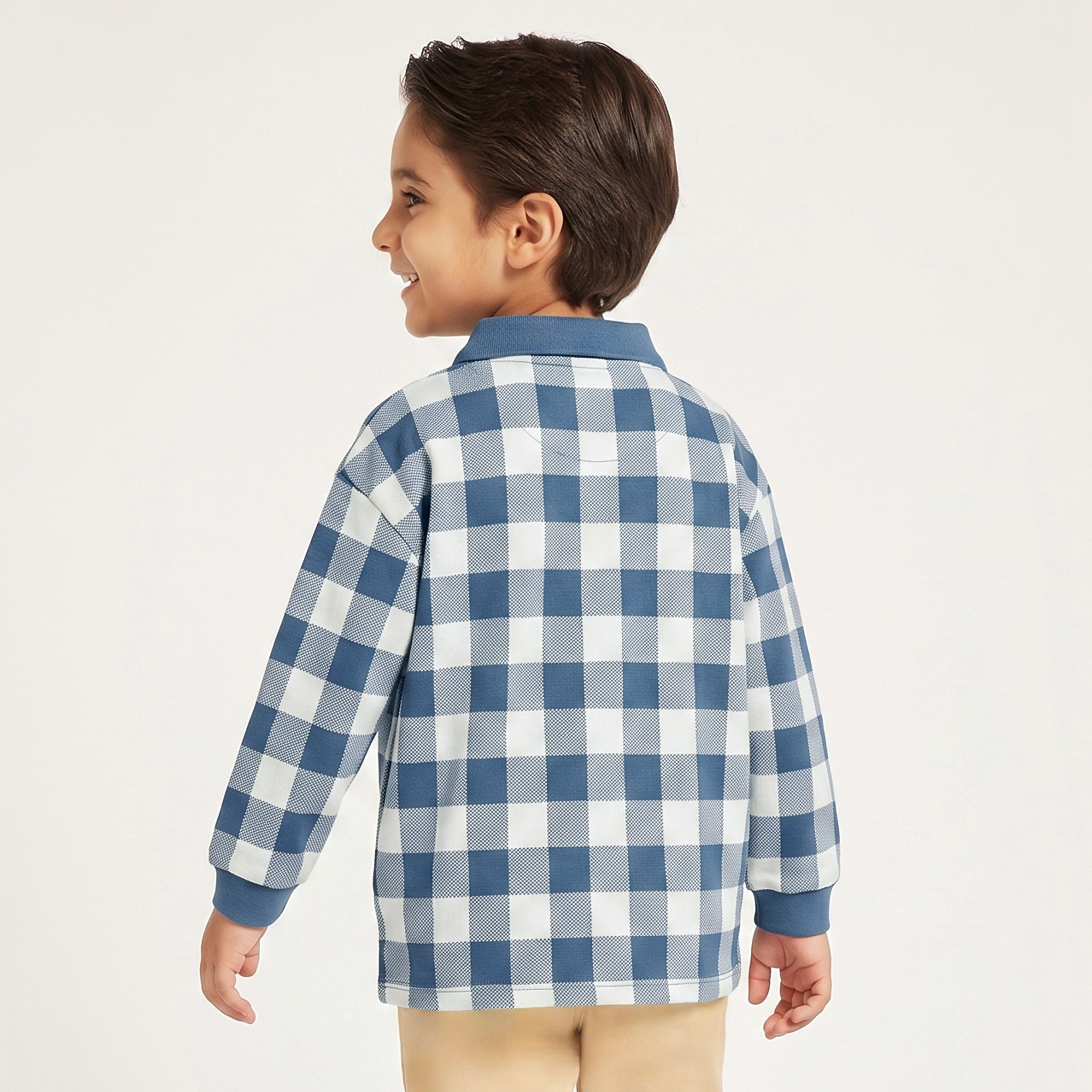قميص بأكمام طويلة بنقشة مربعات من جونيورز-boys-clothing-shirts-image-3