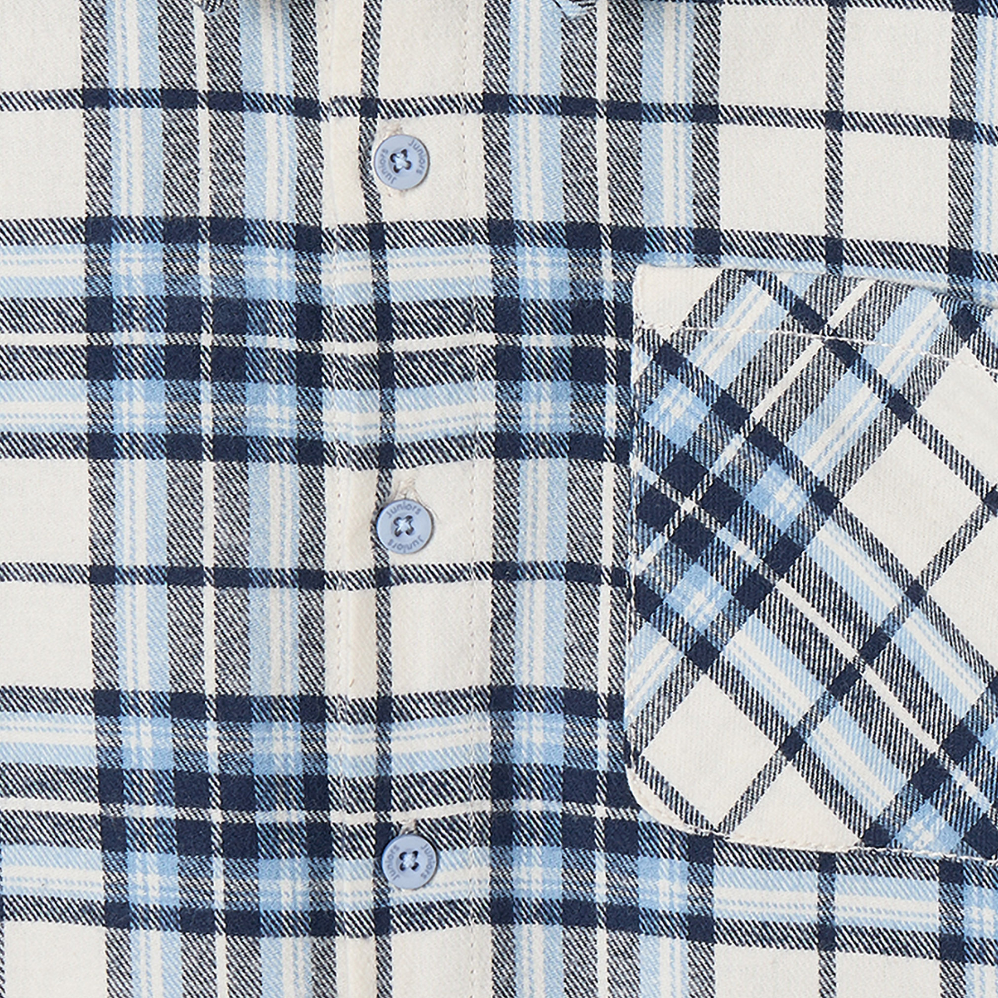 Juniors Long Sleeves Shirt with Checks-boys-clothing-shirts-image-5