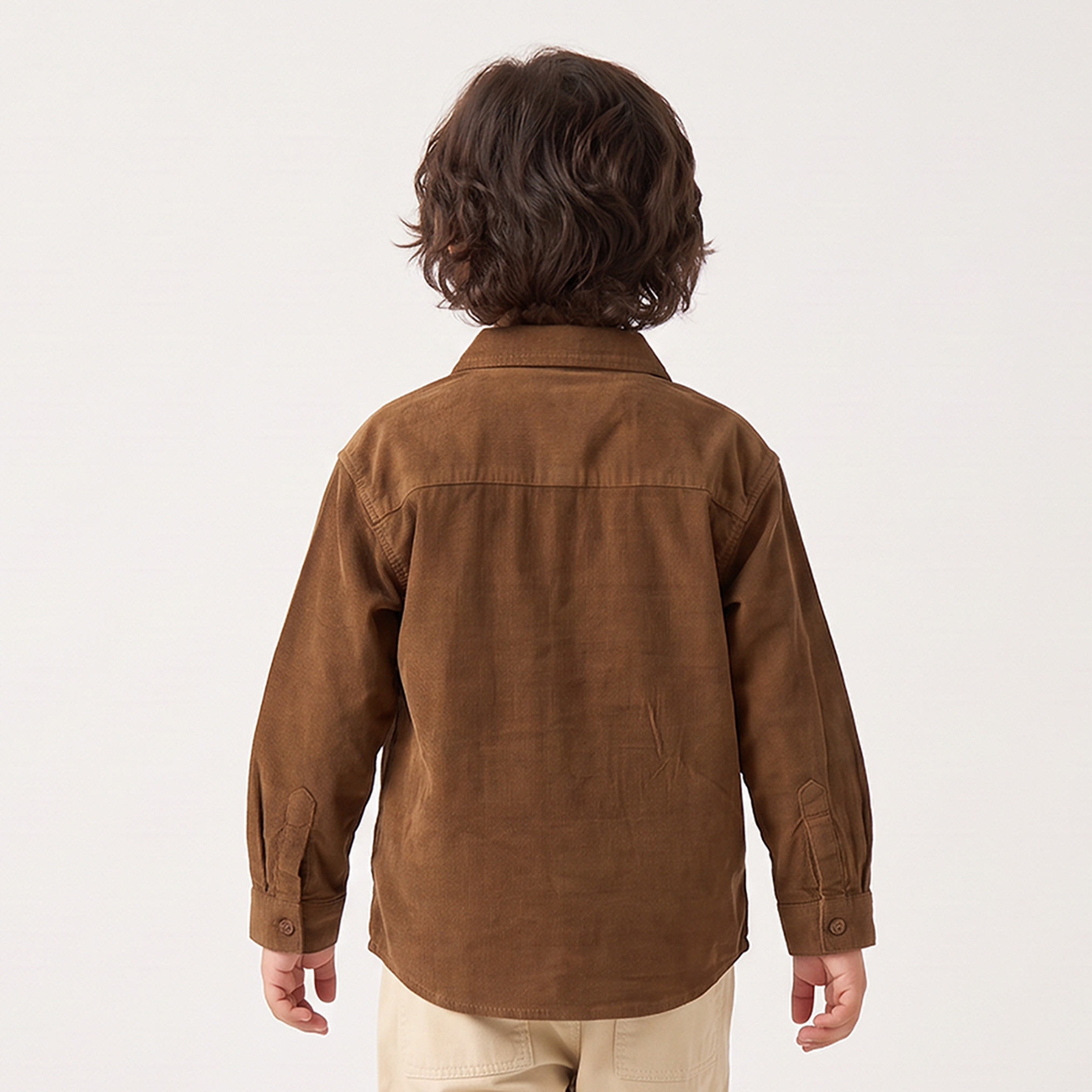 قميص كوردروي بأكمام طويلة وجيب رقعة من جونيورز-boys-clothing-shirts-image-3