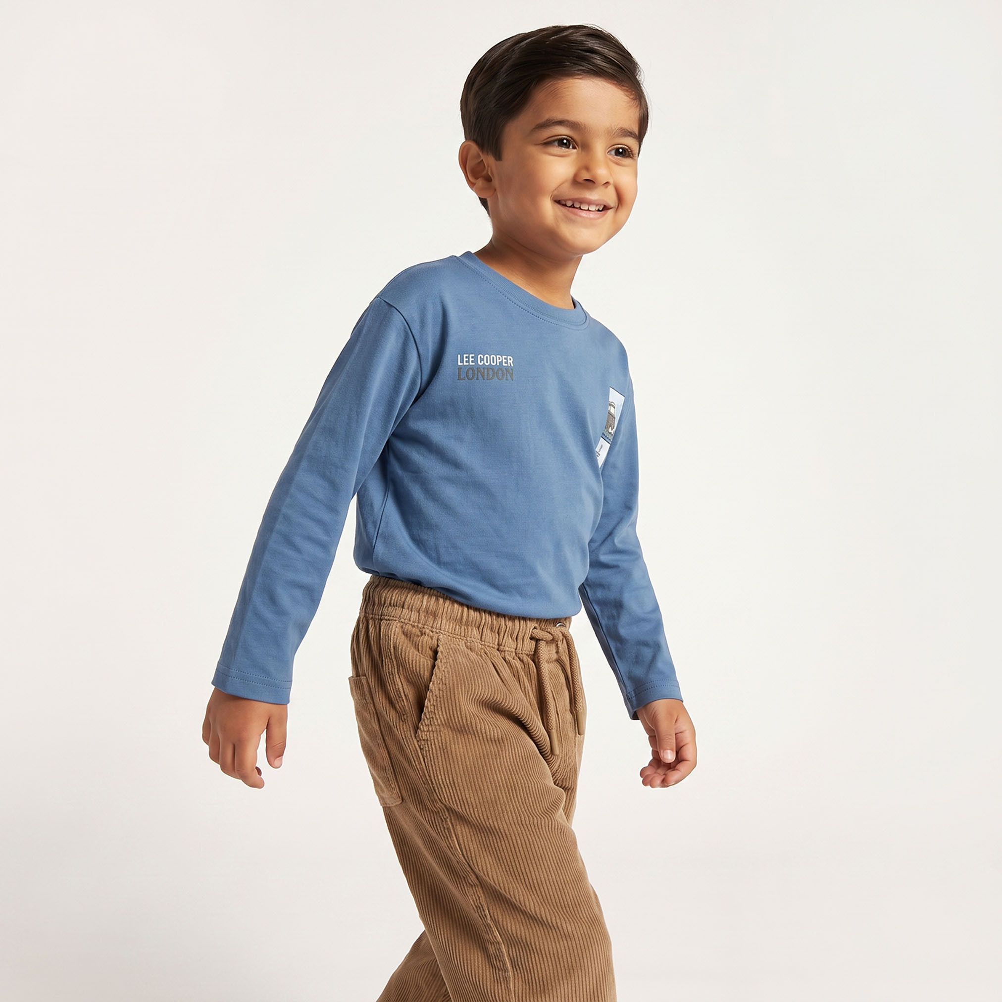 Juniors Regular Fit Trousers with Drawstring Waist-boys-clothing-bottoms-trousers-image-4
