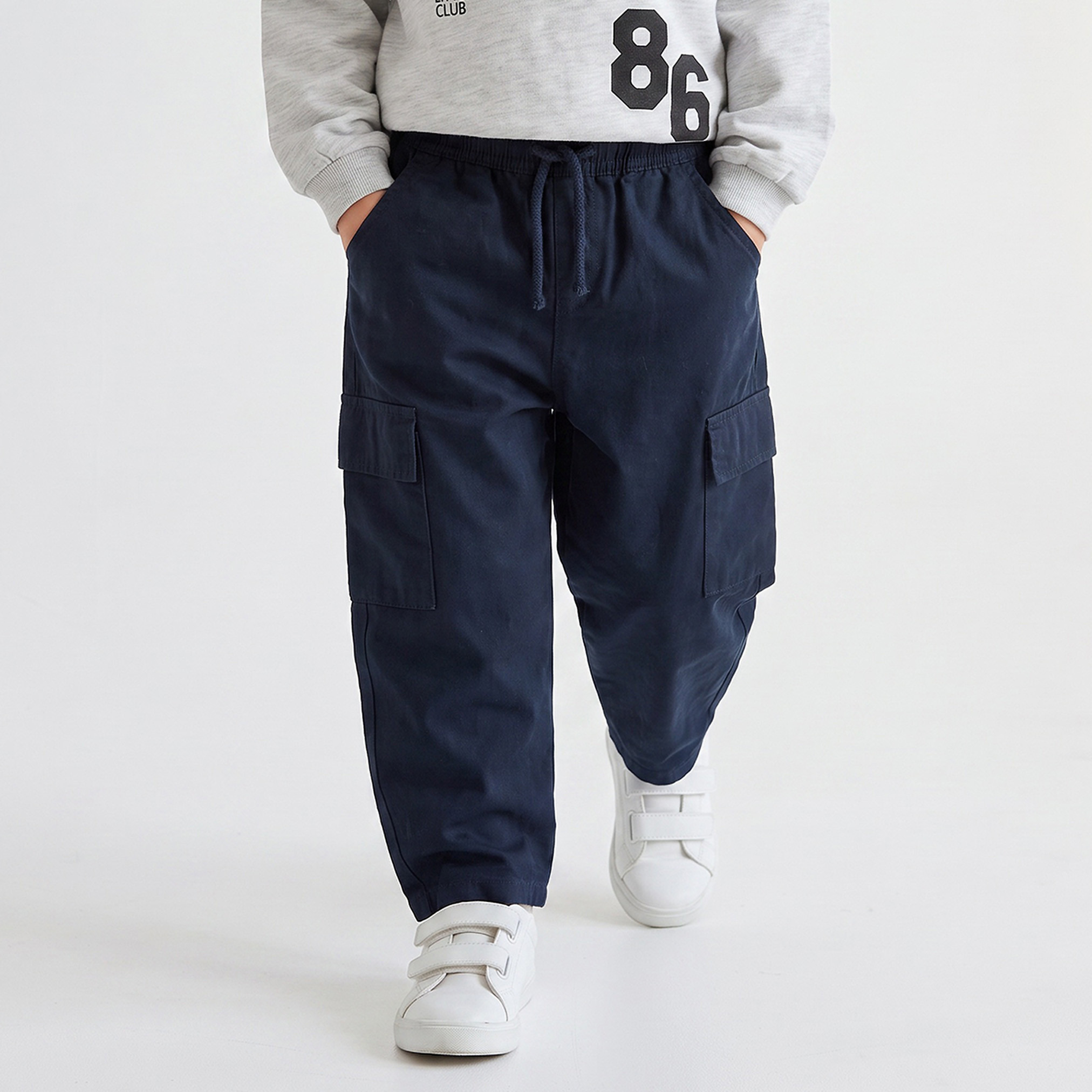 بنطلون بجيوب كارغو وخصر برباط من جونيورز-boys-clothing-bottoms-trousers-image-1