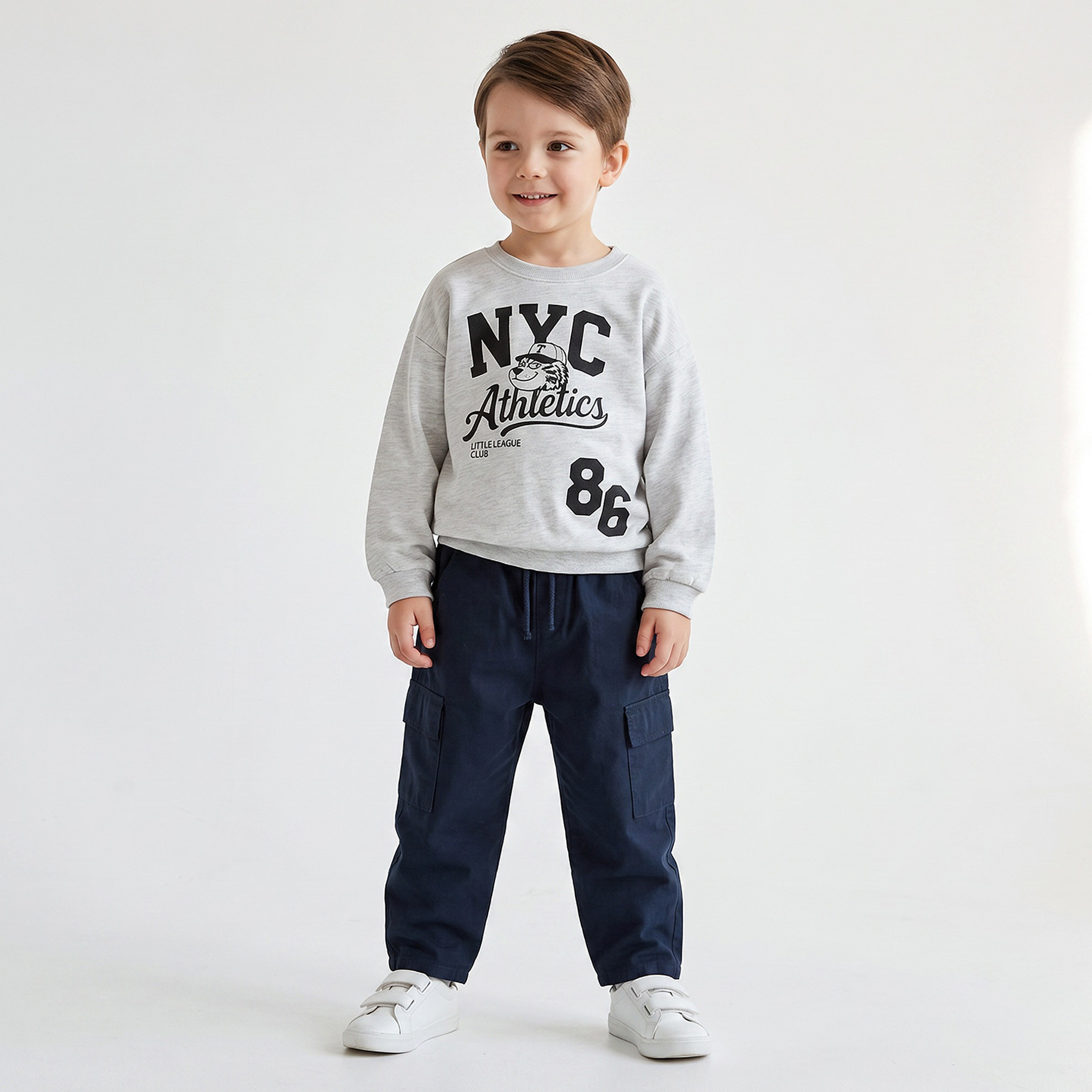 بنطلون بجيوب كارغو وخصر برباط من جونيورز-boys-clothing-bottoms-trousers-image-2