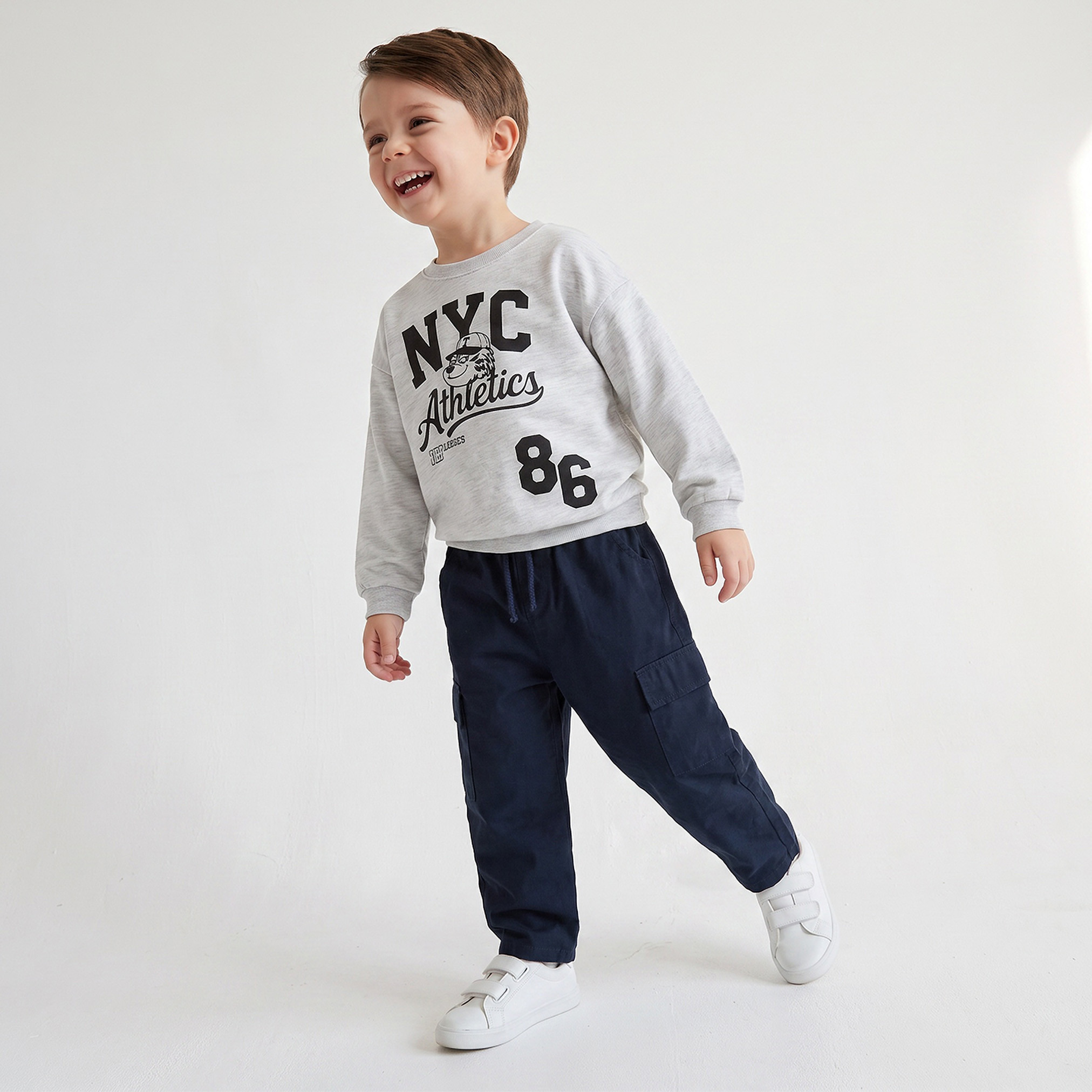 بنطلون بجيوب كارغو وخصر برباط من جونيورز-boys-clothing-bottoms-trousers-image-5