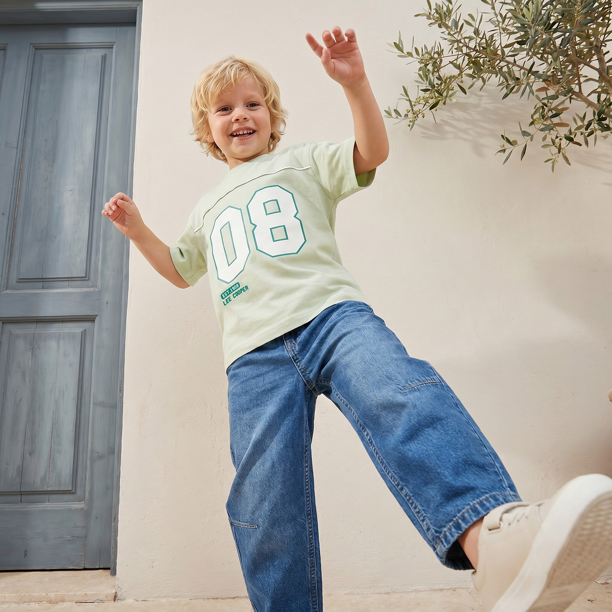 بنطلون جينز بقصة بالون وخصر متوسط الارتفاع مع جيوب من جونيورز-boys-clothing-bottoms-jeans-image-5