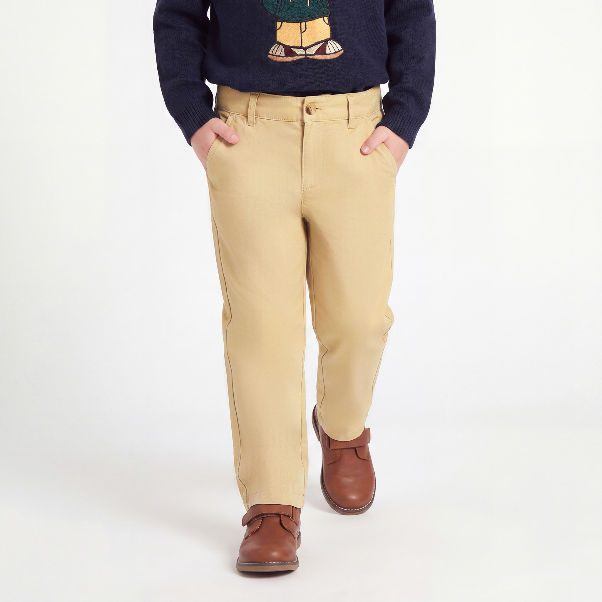Juniors Trousers with Pockets, Button Closure-boys-clothing-bottoms-trousers-image-1