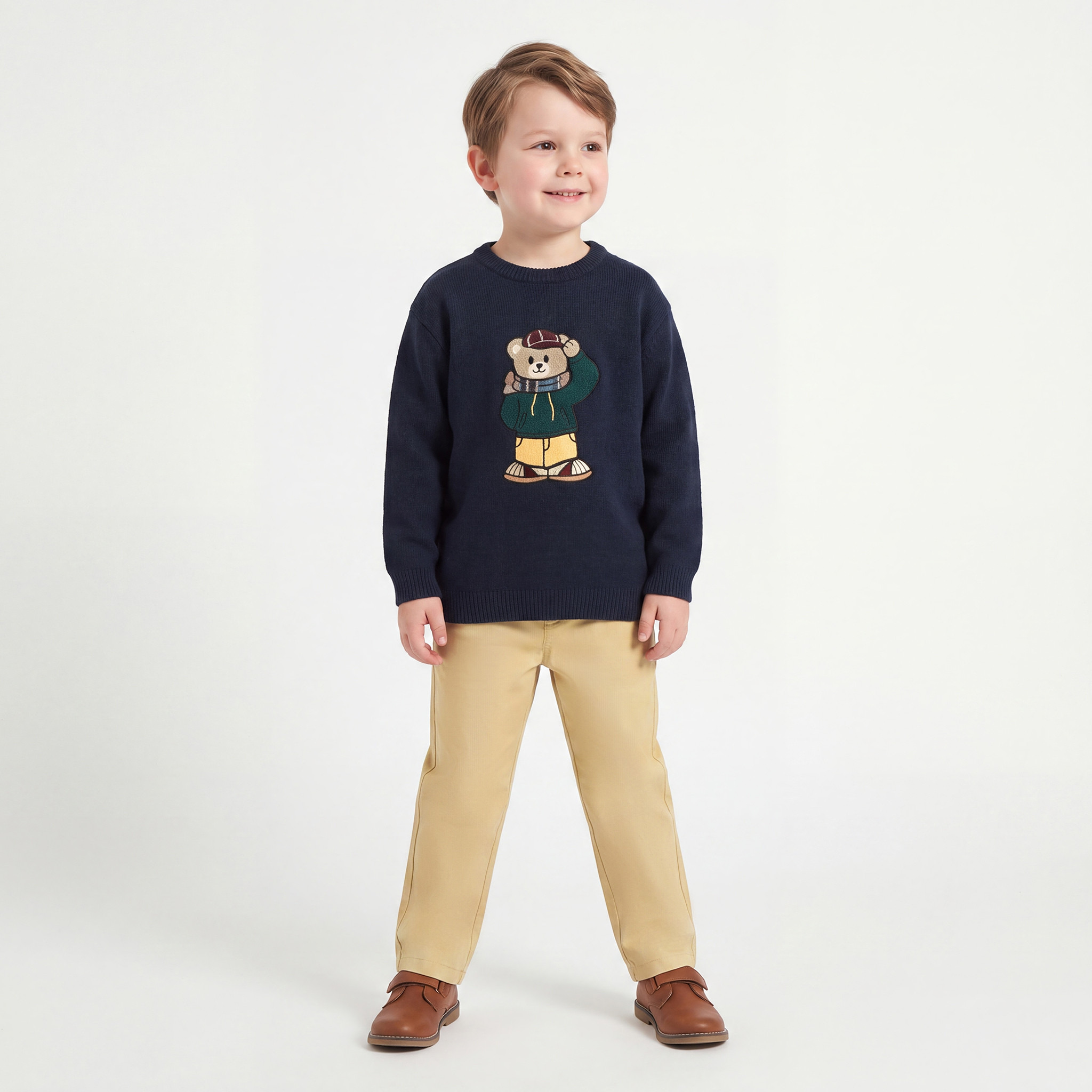 Juniors Trousers with Pockets, Button Closure-boys-clothing-bottoms-trousers-image-2
