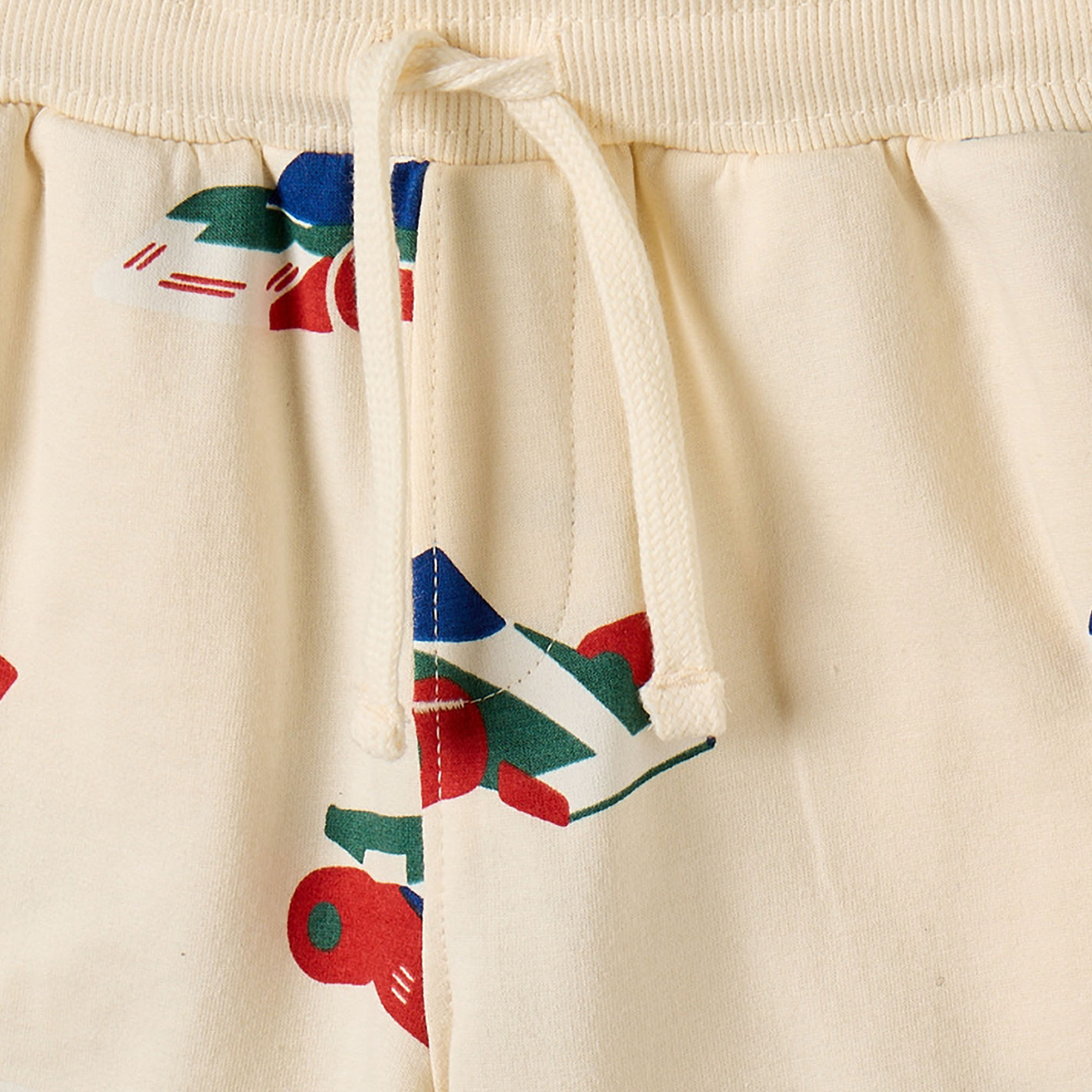 Juniors Knee Length Elasticated Drawstring Waist Shorts with Racing Car Print-boys-clothing-bottoms-shorts-image-4