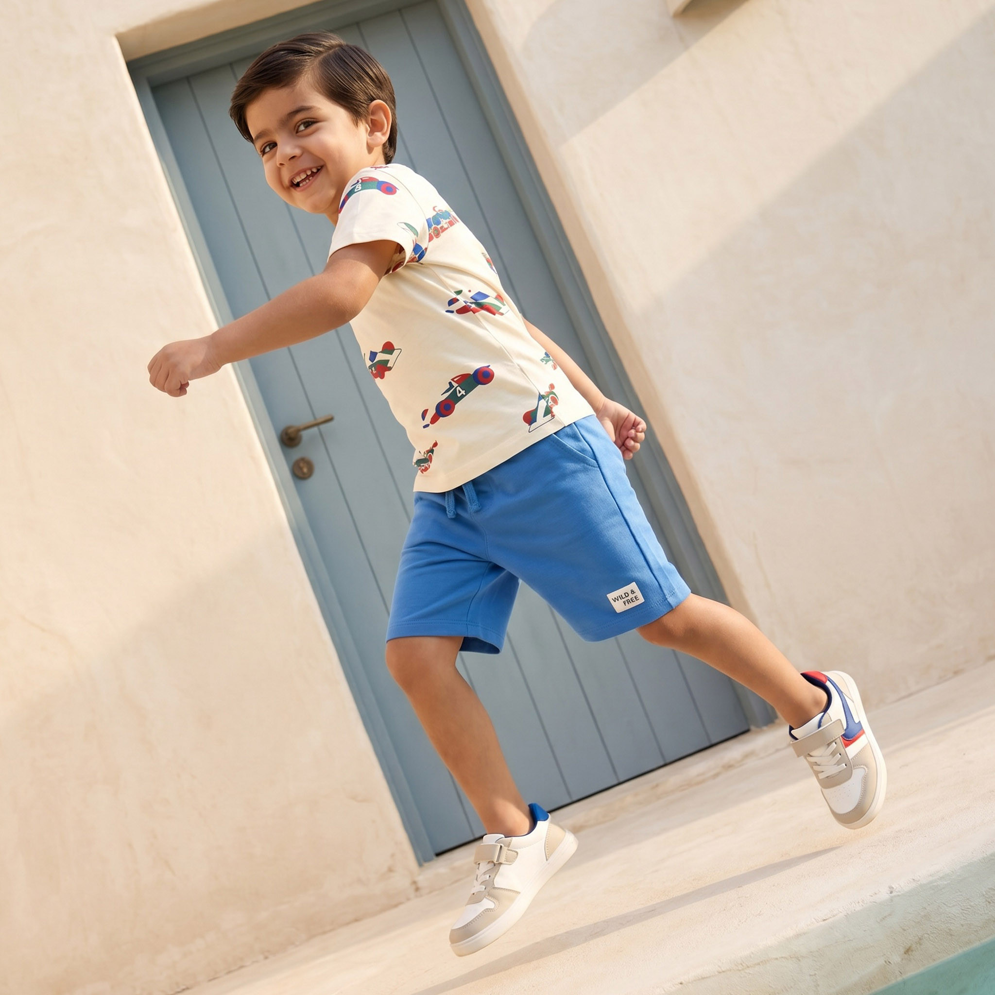 شورت طول الركبة برباط خصر مطاطي من جونيورز-baby-boys-clothing-bottoms-shorts-image-5