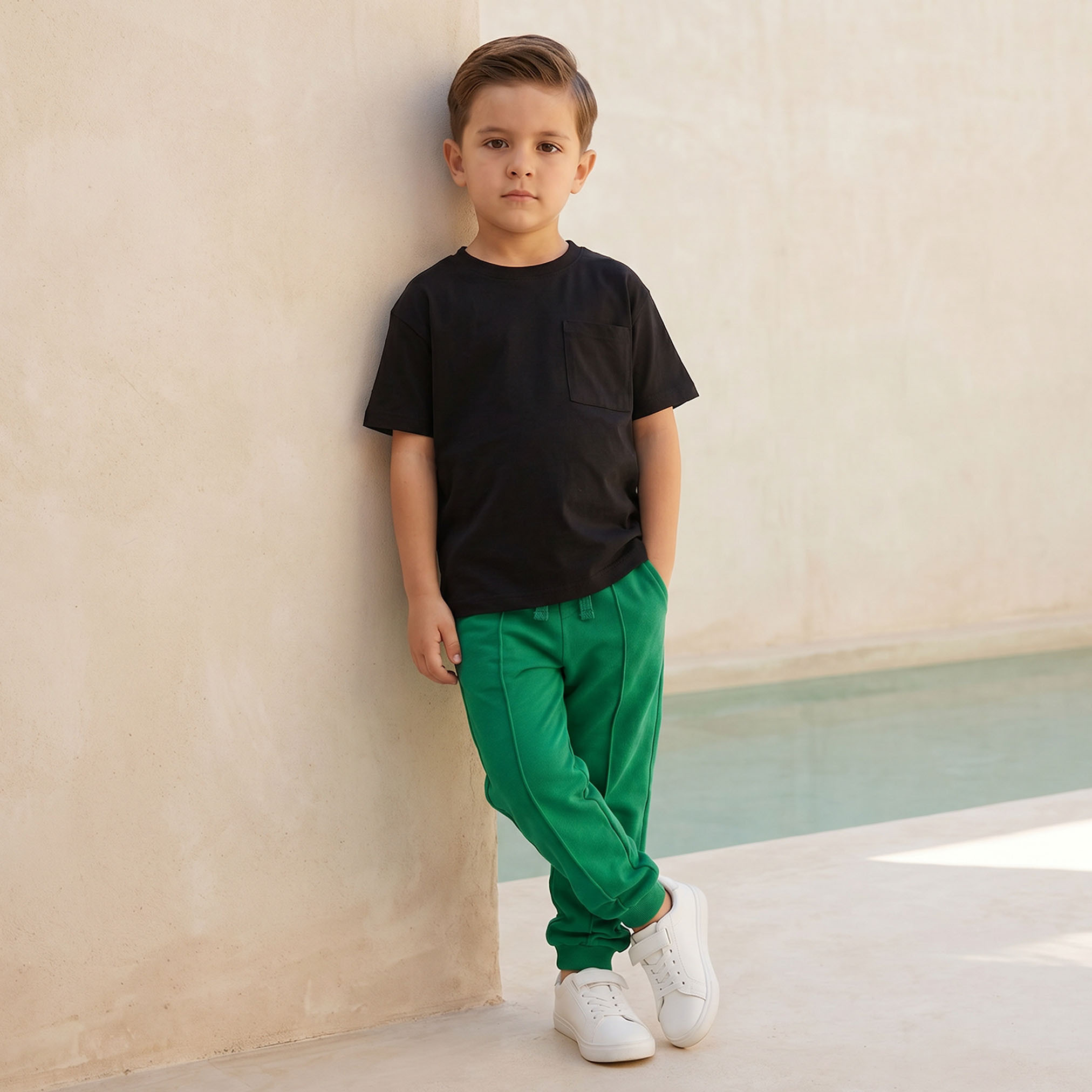 بنطلون جوغرز بخصر رباط وجيوب من جونيورز-boys-clothing-bottoms-joggersandtrackpants-image-2