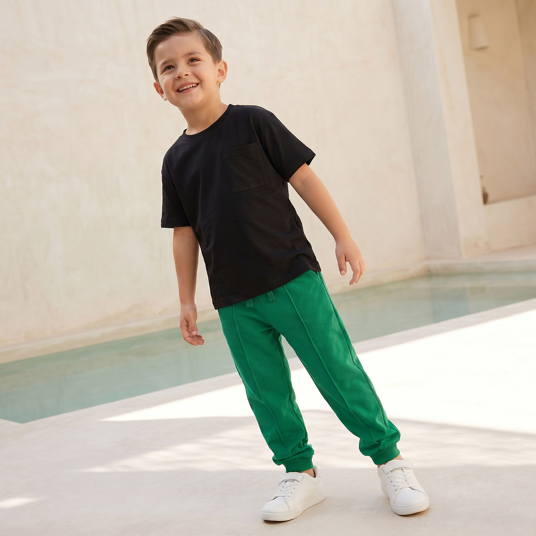بنطلون جوغرز بخصر رباط وجيوب من جونيورز-boys-clothing-bottoms-joggersandtrackpants-image-5
