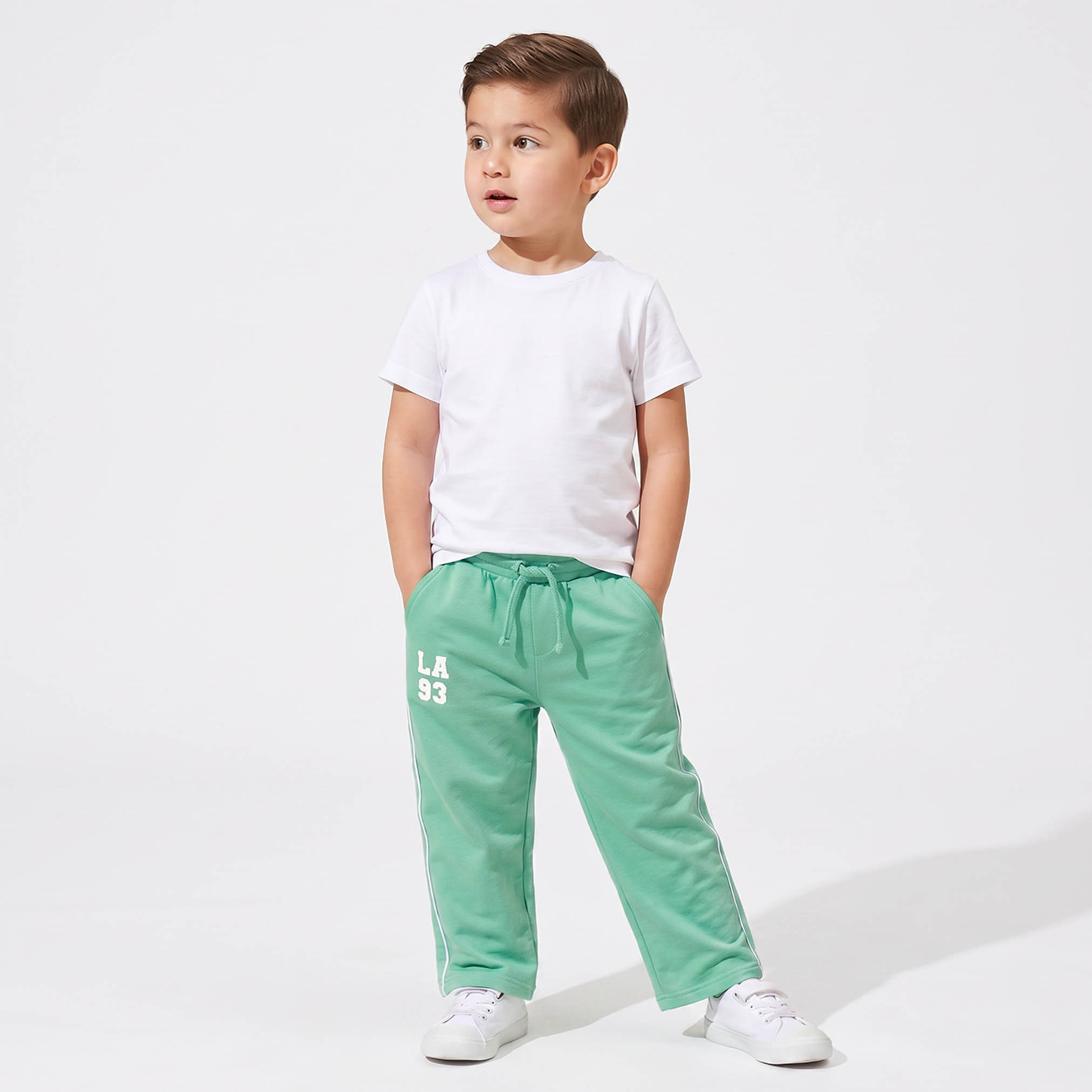 بنطلون رياضي بخصر مطاطي برباط وشريط بارز من جونيورز-boys-clothing-bottoms-joggersandtrackpants-image-2