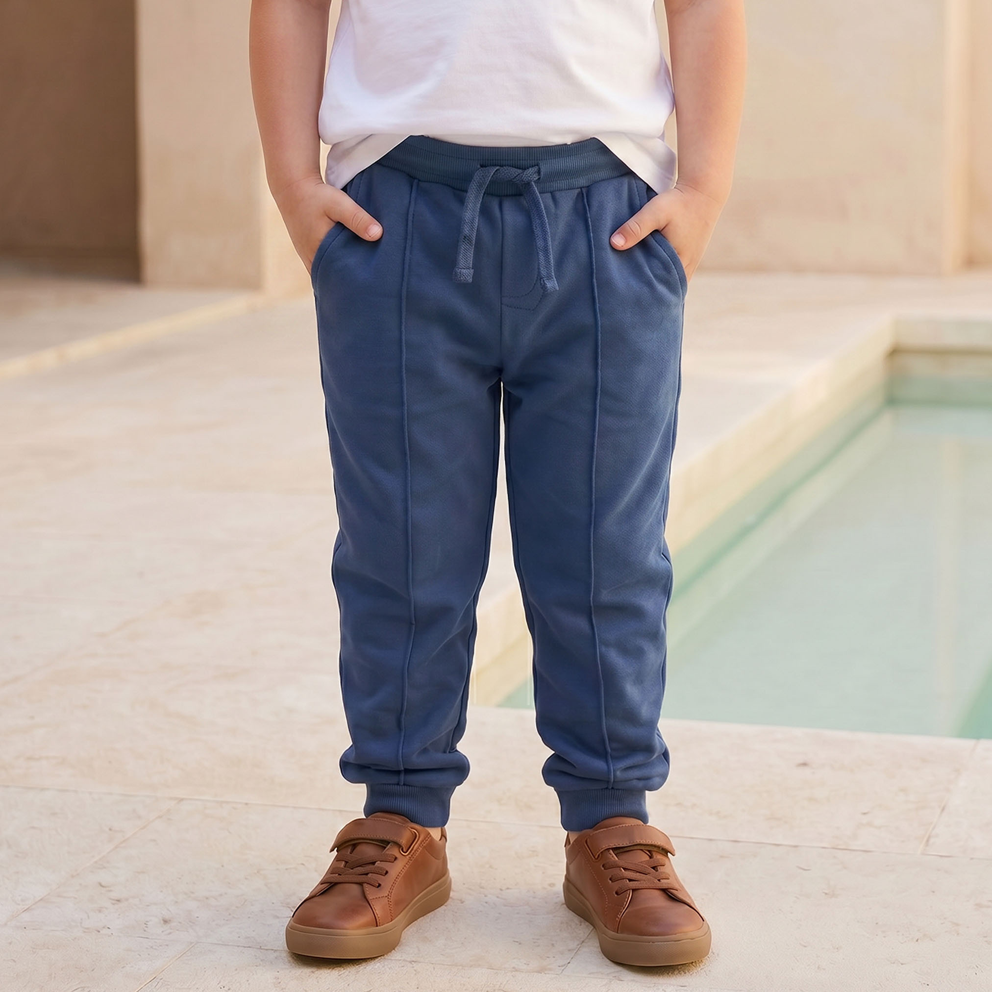 Juniors Drawstring Waist Joggers with Pockets-boys-clothing-bottoms-joggersandtrackpants-image-1