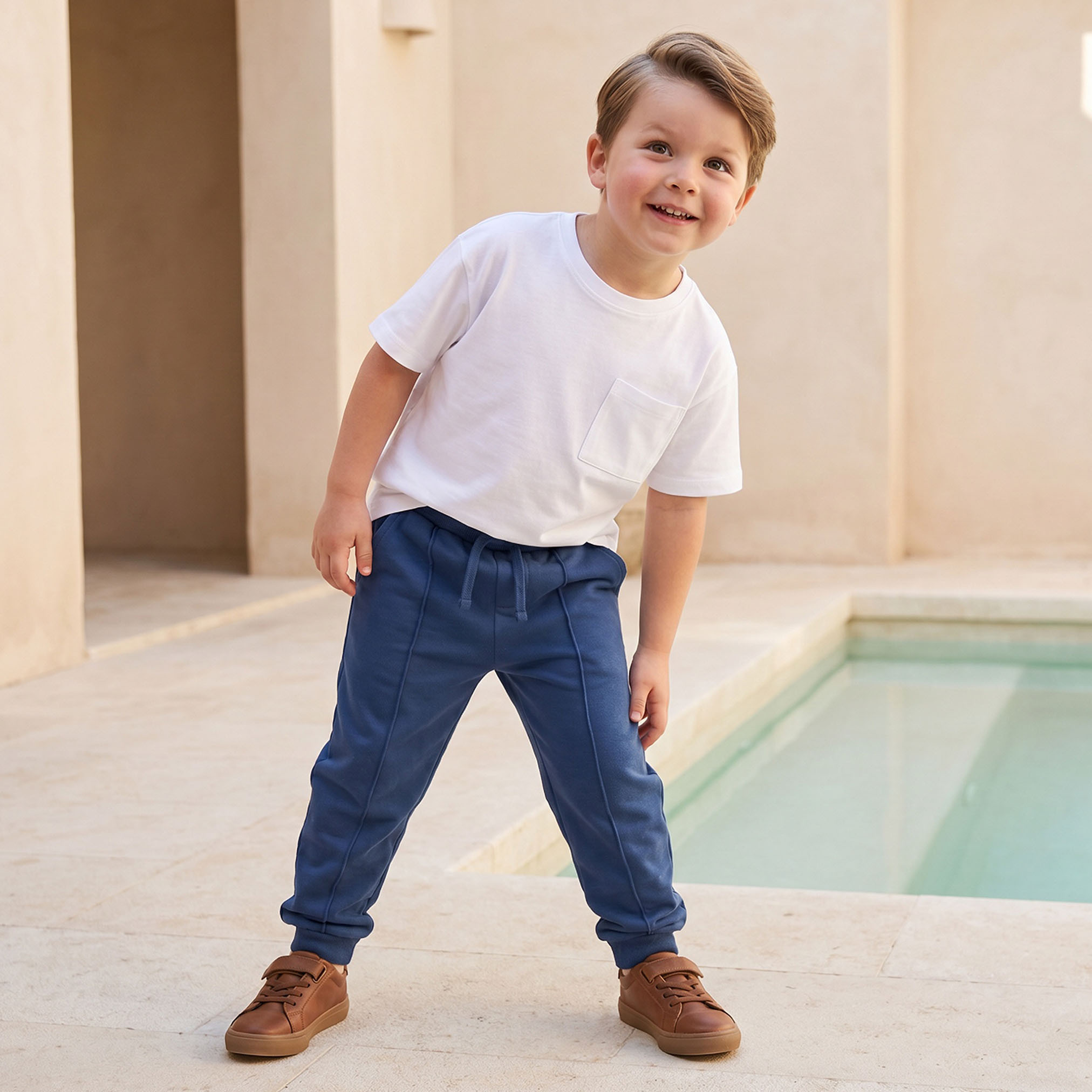 Juniors Drawstring Waist Joggers with Pockets-boys-clothing-bottoms-joggersandtrackpants-image-2