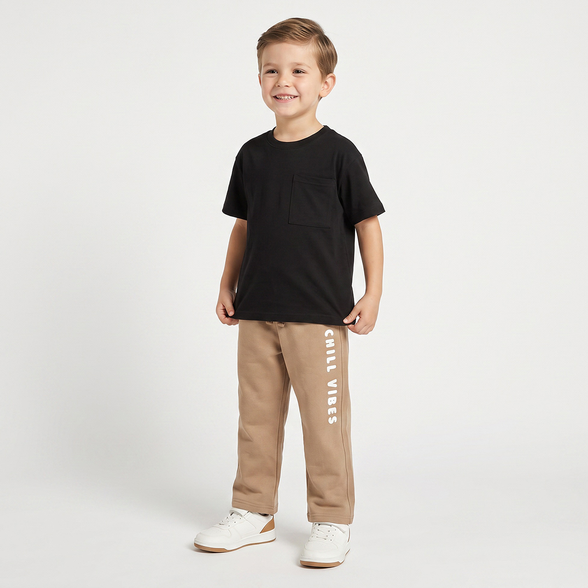 Juniors Drawstring Waistband Joggers with Print-boys-clothing-bottoms-joggersandtrackpants-image-3