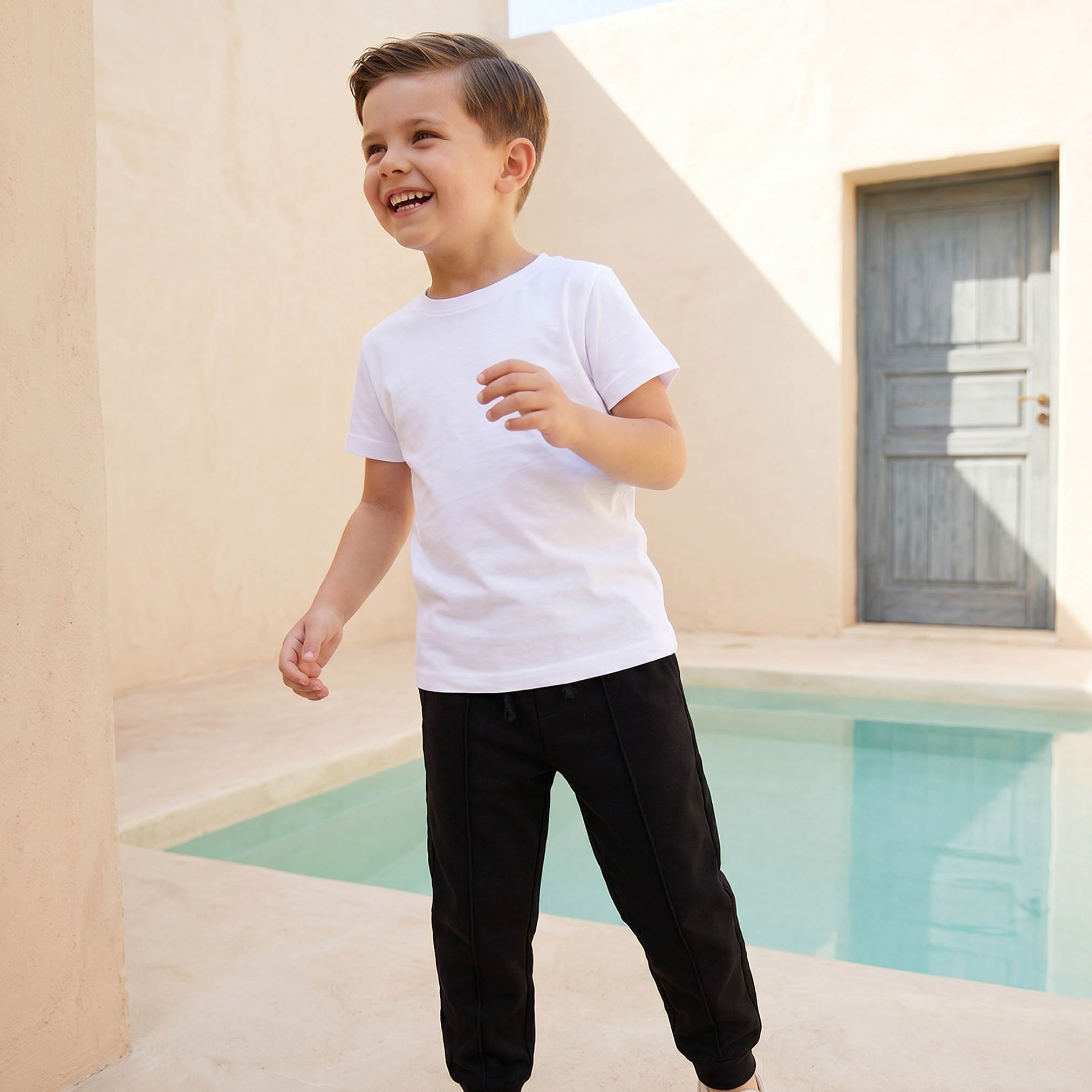 Juniors Drawstring Waistband Joggers with Pockets-boys-clothing-bottoms-joggersandtrackpants-image-5