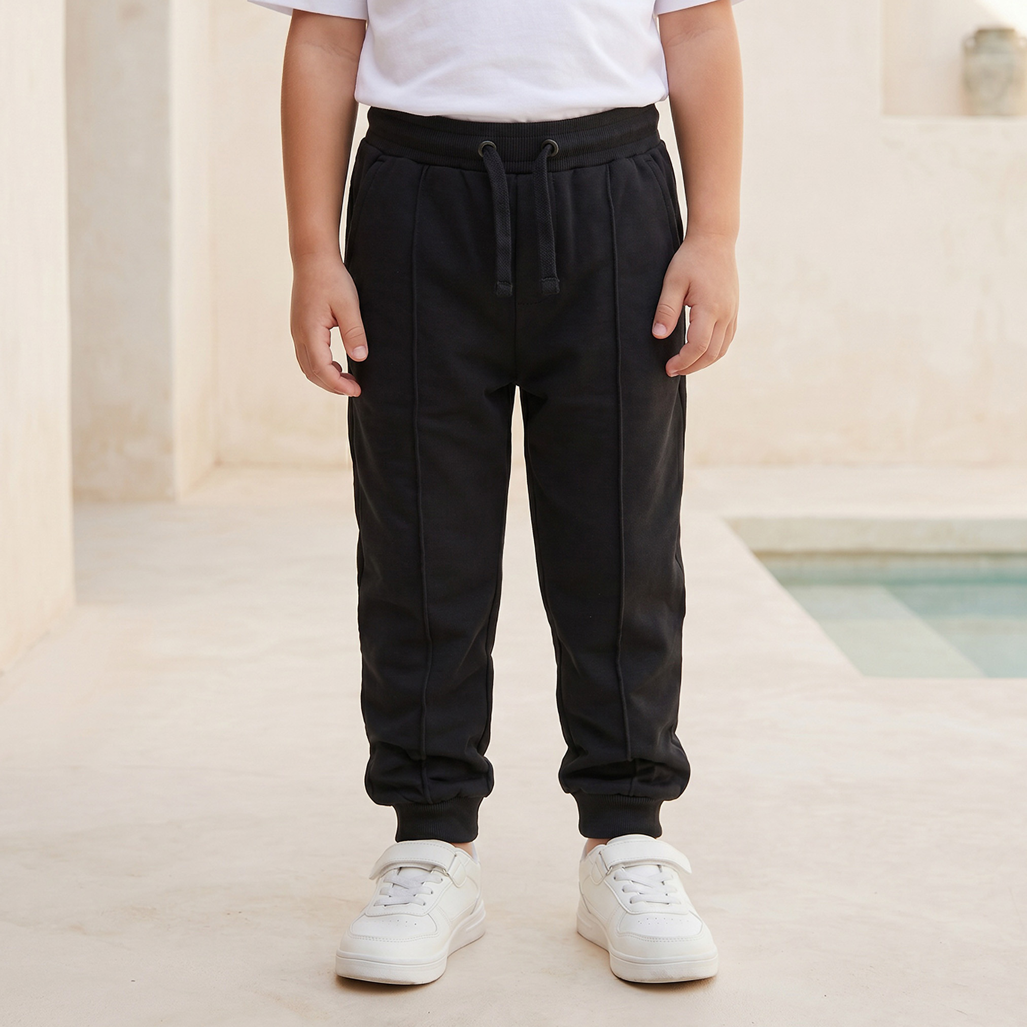 بنطلون جوغرز برباط خصر وجيوب من جونيورز-boys-clothing-bottoms-joggersandtrackpants-image-1