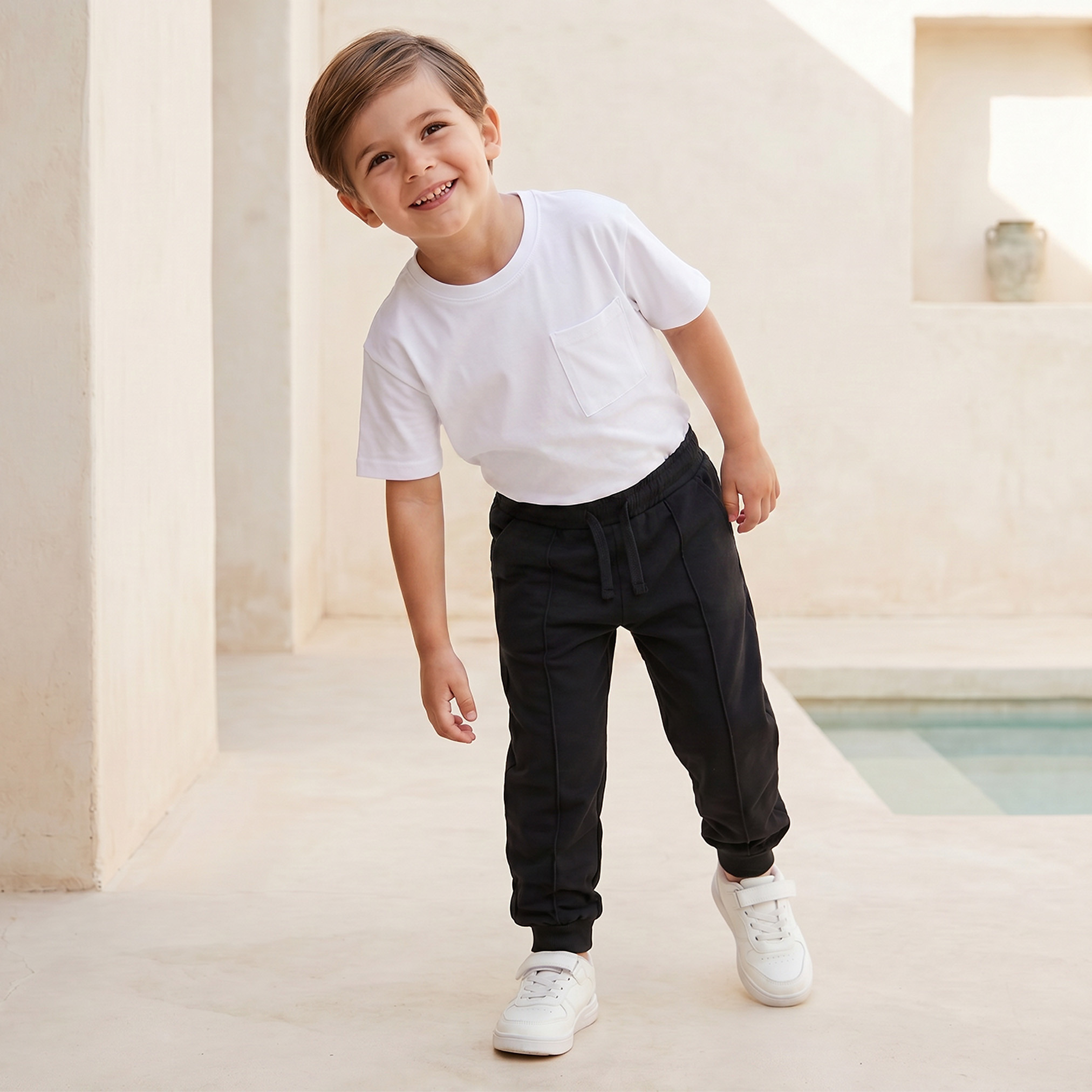 بنطلون جوغرز برباط خصر وجيوب من جونيورز-boys-clothing-bottoms-joggersandtrackpants-image-2