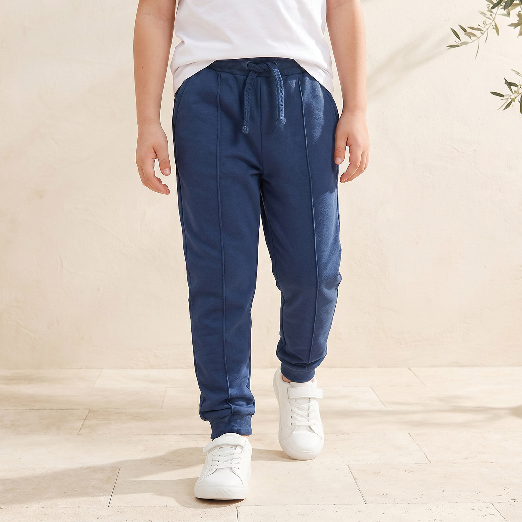 Juniors Drawstring Waist Joggers with Pockets-boys-clothing-bottoms-joggersandtrackpants-image-1