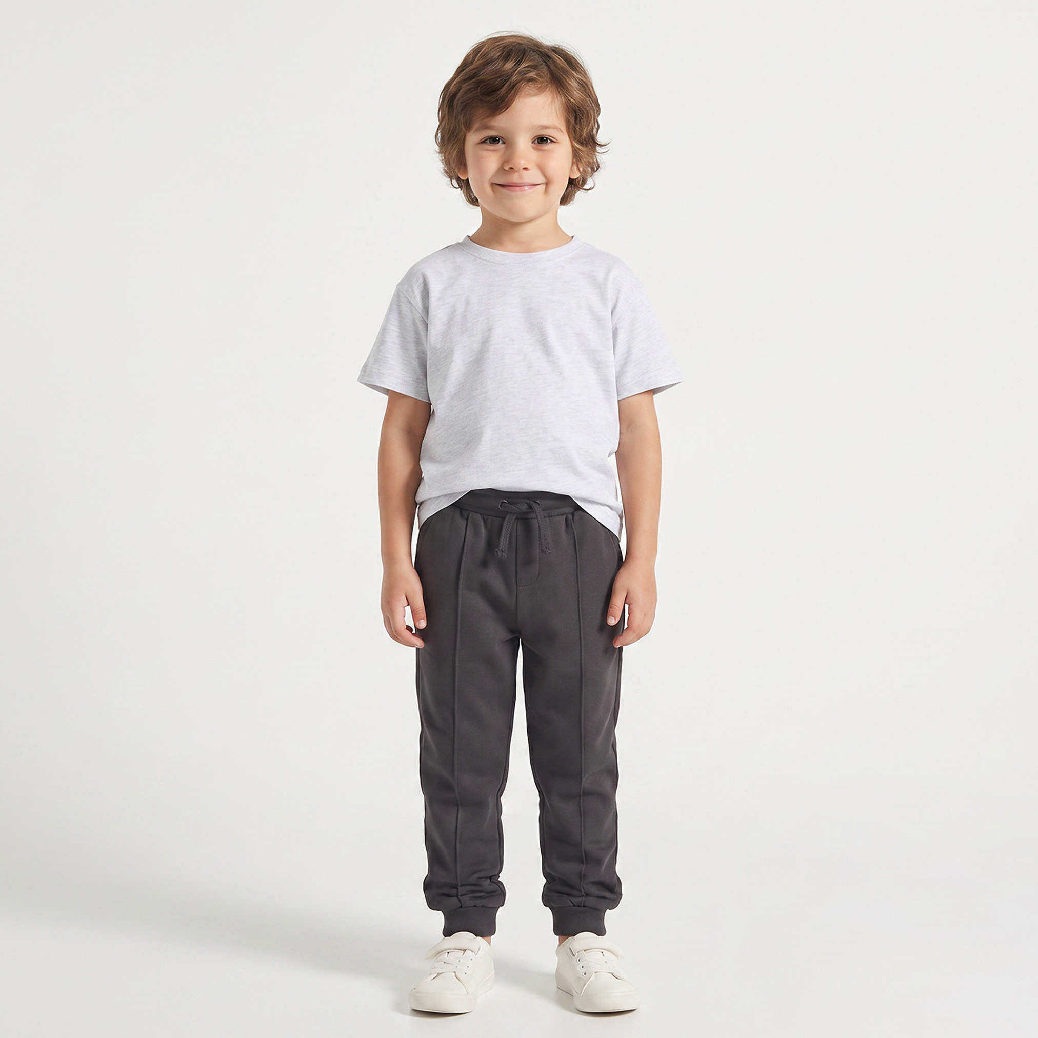 بنطلون رياضي بخصر مطاطي برباط وجيوب من جونيورز-boys-clothing-bottoms-joggersandtrackpants-image-2