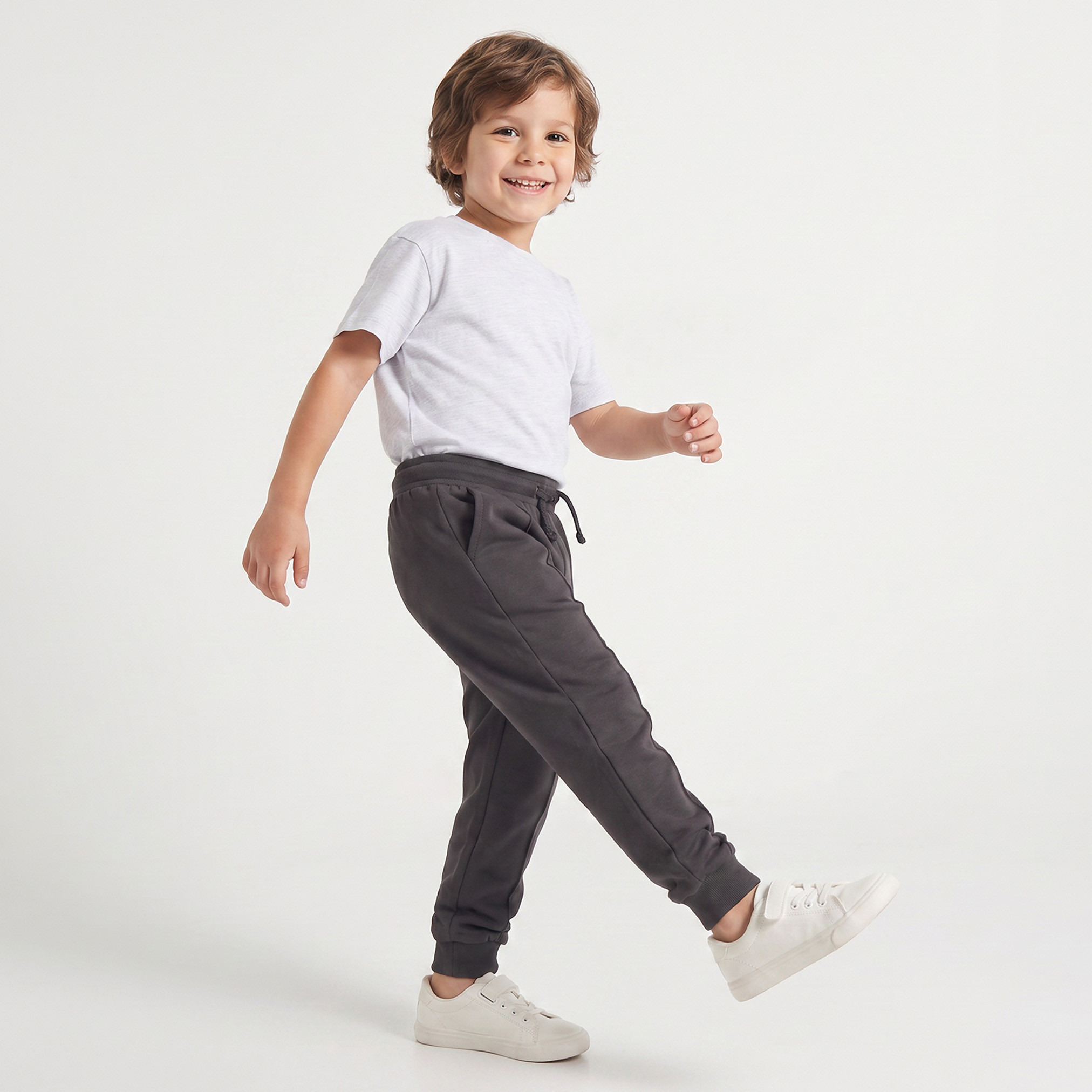 بنطلون رياضي بخصر مطاطي برباط وجيوب من جونيورز-boys-clothing-bottoms-joggersandtrackpants-image-5