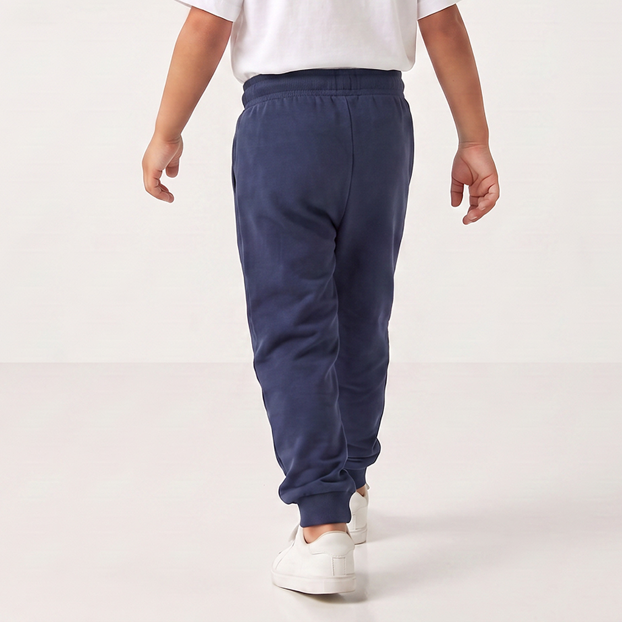 Pack of 2 Juniors Elasticated Drawstring Joggers with Pockets-boys-clothing-bottoms-joggersandtrackpants-image-4