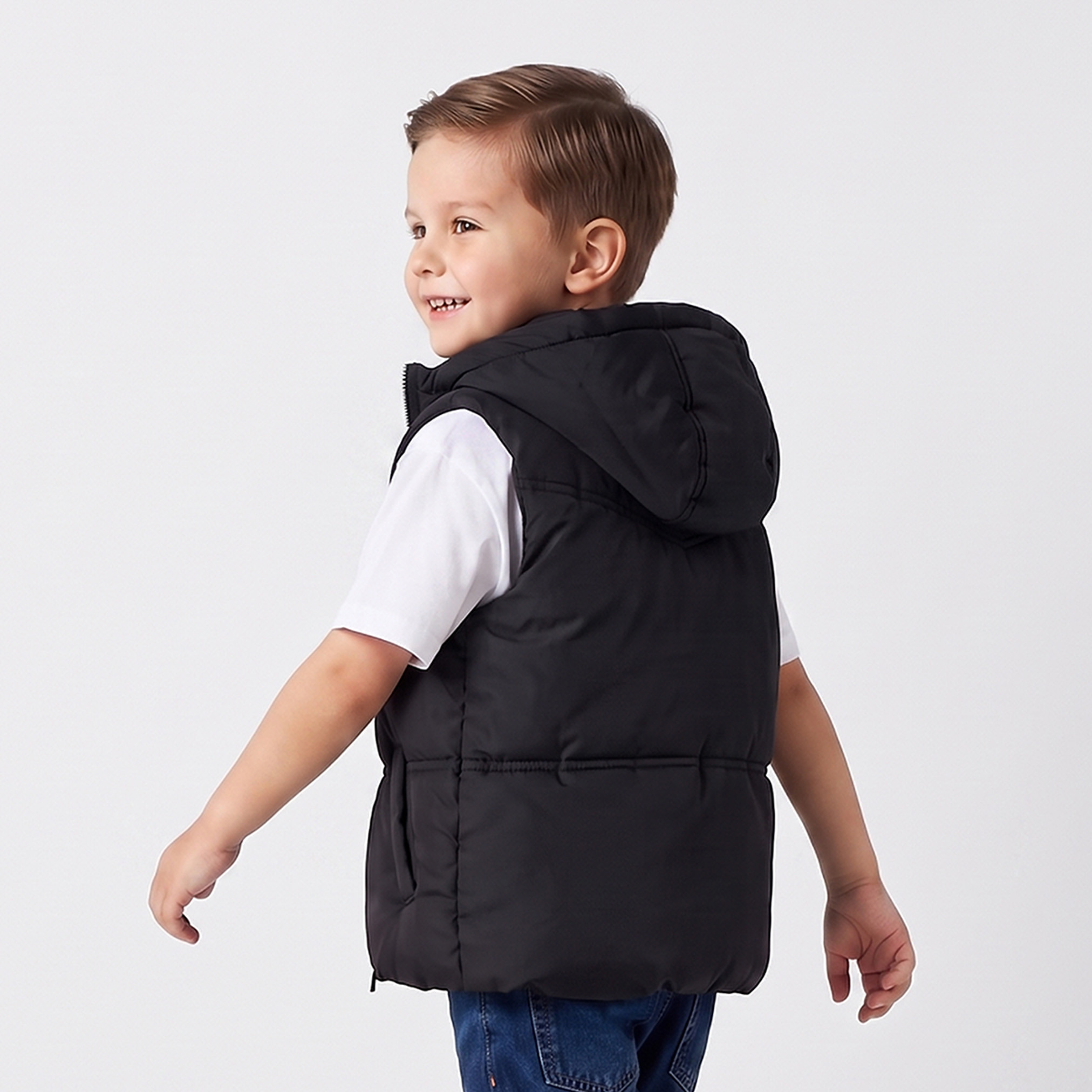 Juniors Puffer Gilet with Hood-boys-clothing-jacketsandcoats-image-3