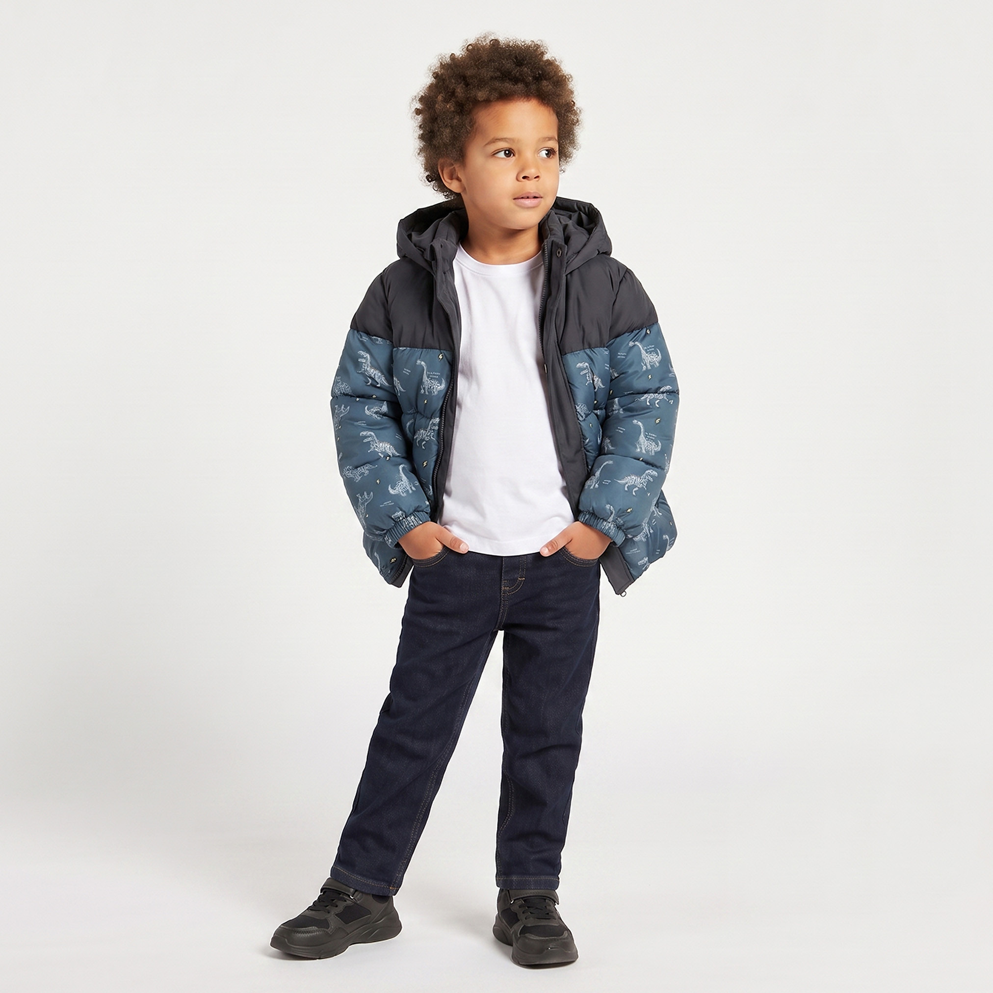 جاكيت منفوخ بقبعة وبطبعة ديناصور من جونيورز-boys-clothing-jacketsandcoats-image-5